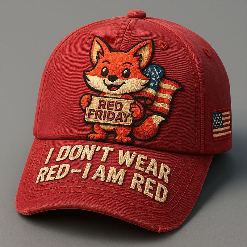 Red Friday Art Print Hat