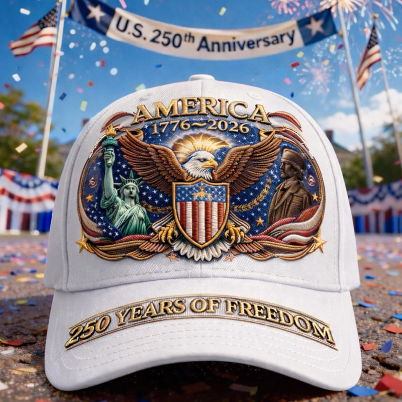 US 250th Anniversary Retro Art Print Hat