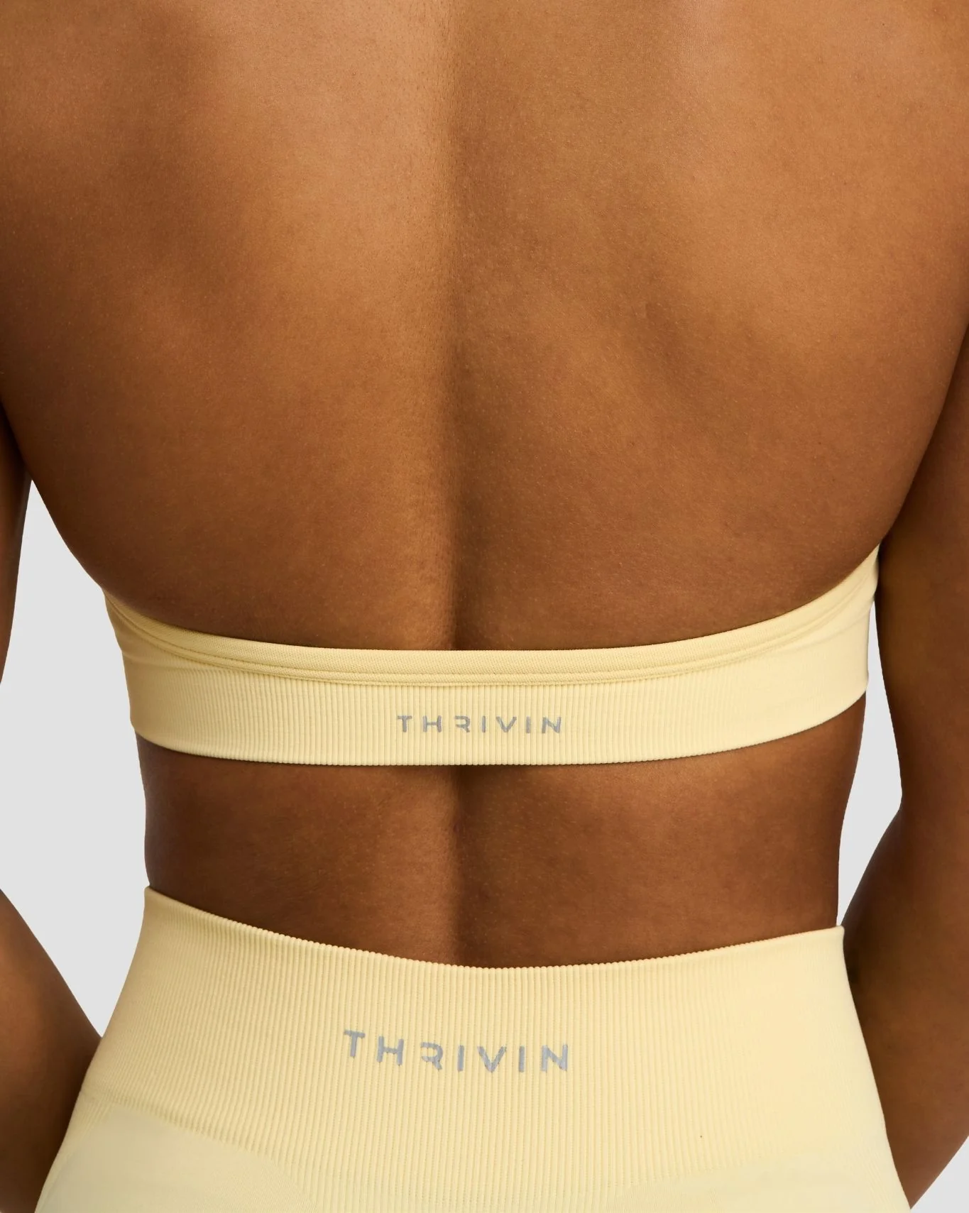 Elevate™ Sculpting Seamless Adjustable Halter Bra | Golden Butter