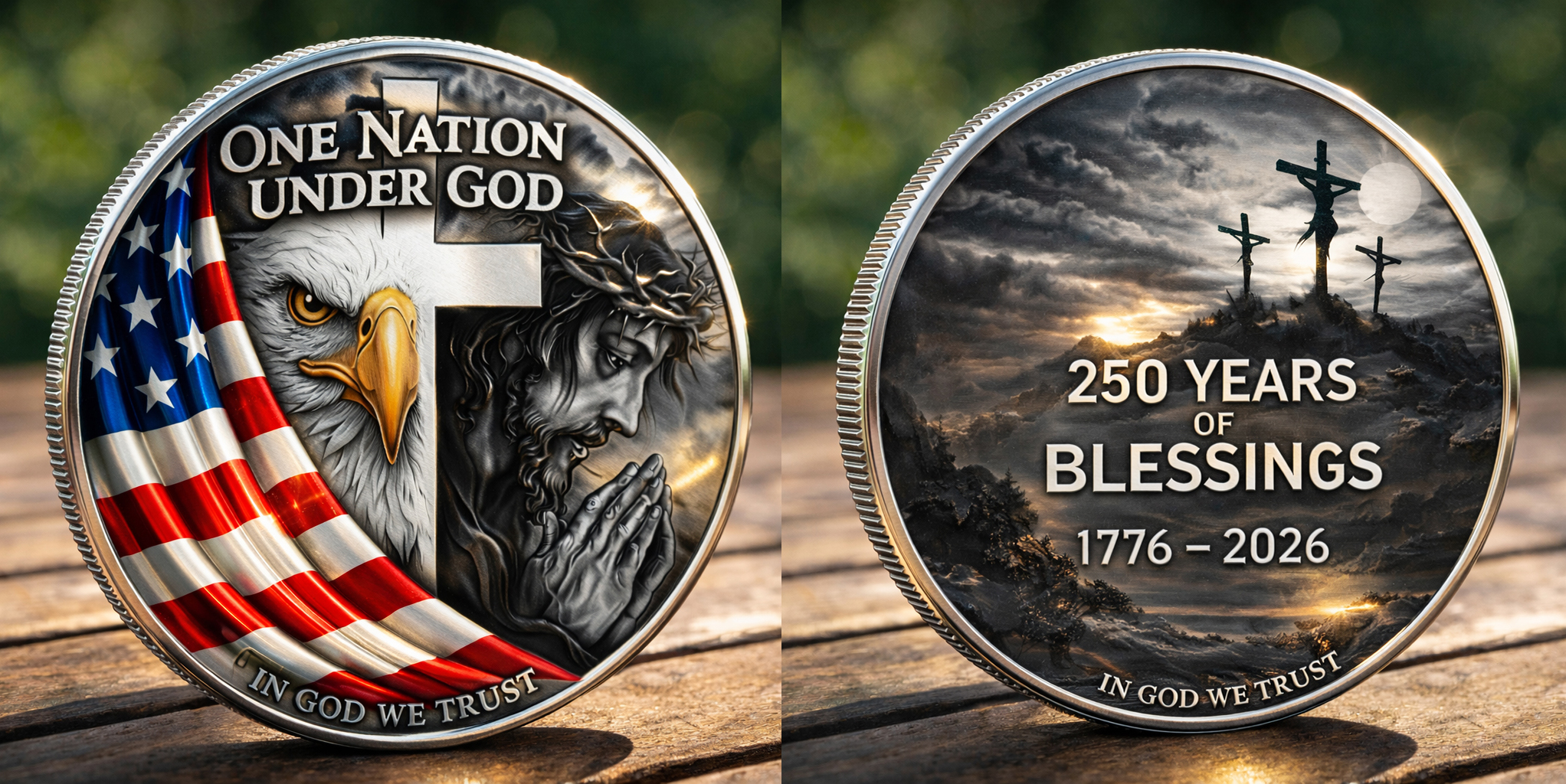 One Nation Under God 250 Years Commemorative Coin (1776–2026)