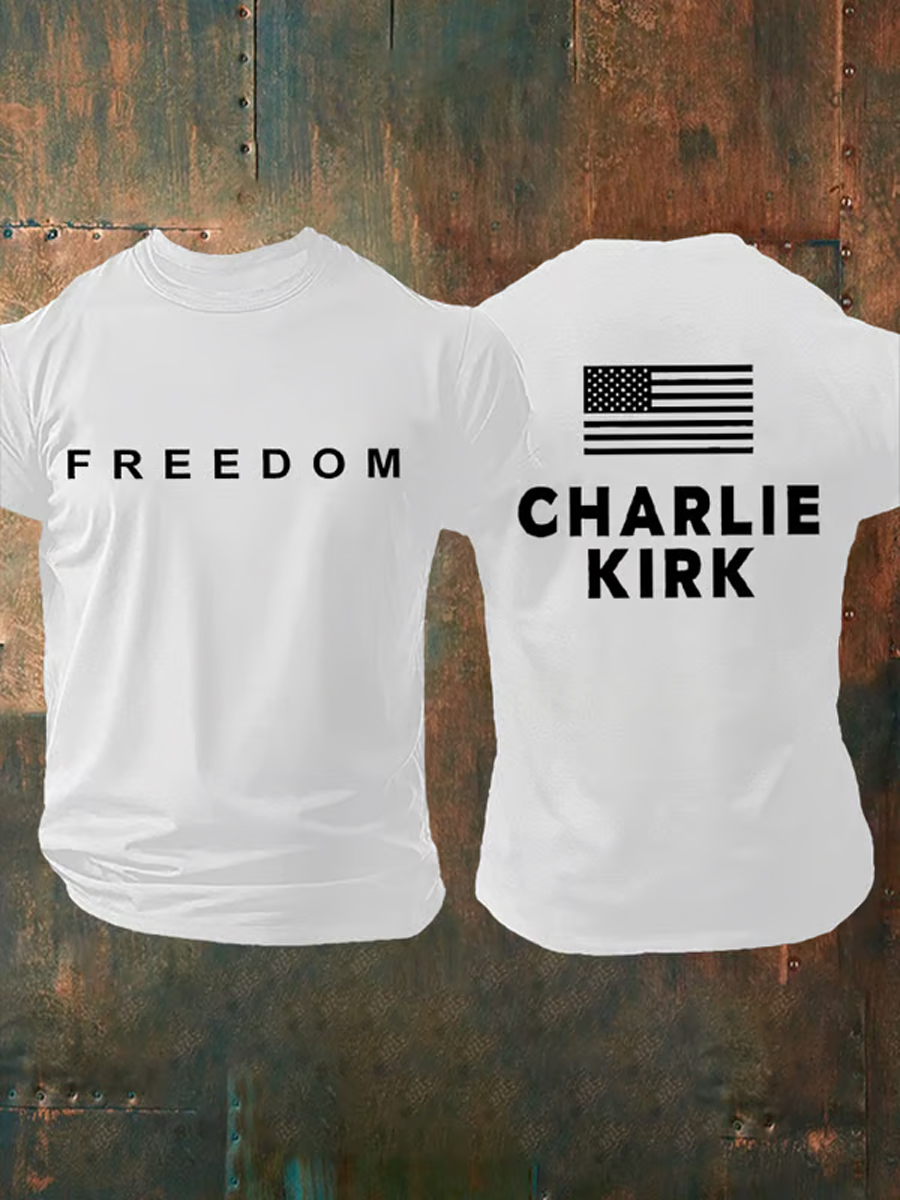 Men's Freedom Is Not Free R.I.P Charlie Kirk Short Sleeve T-shirt