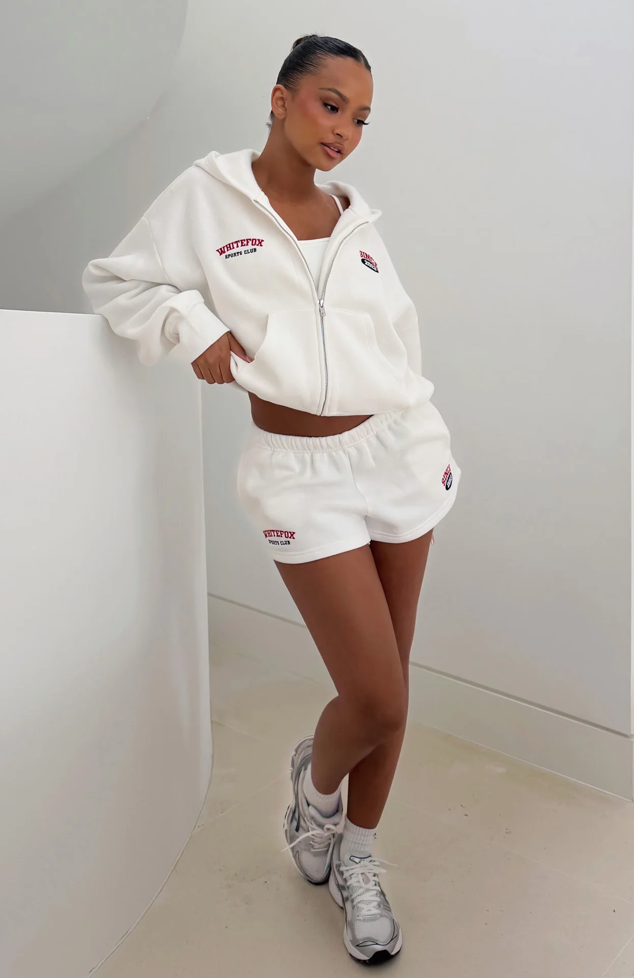 Up For Anything Lounge Shorts White