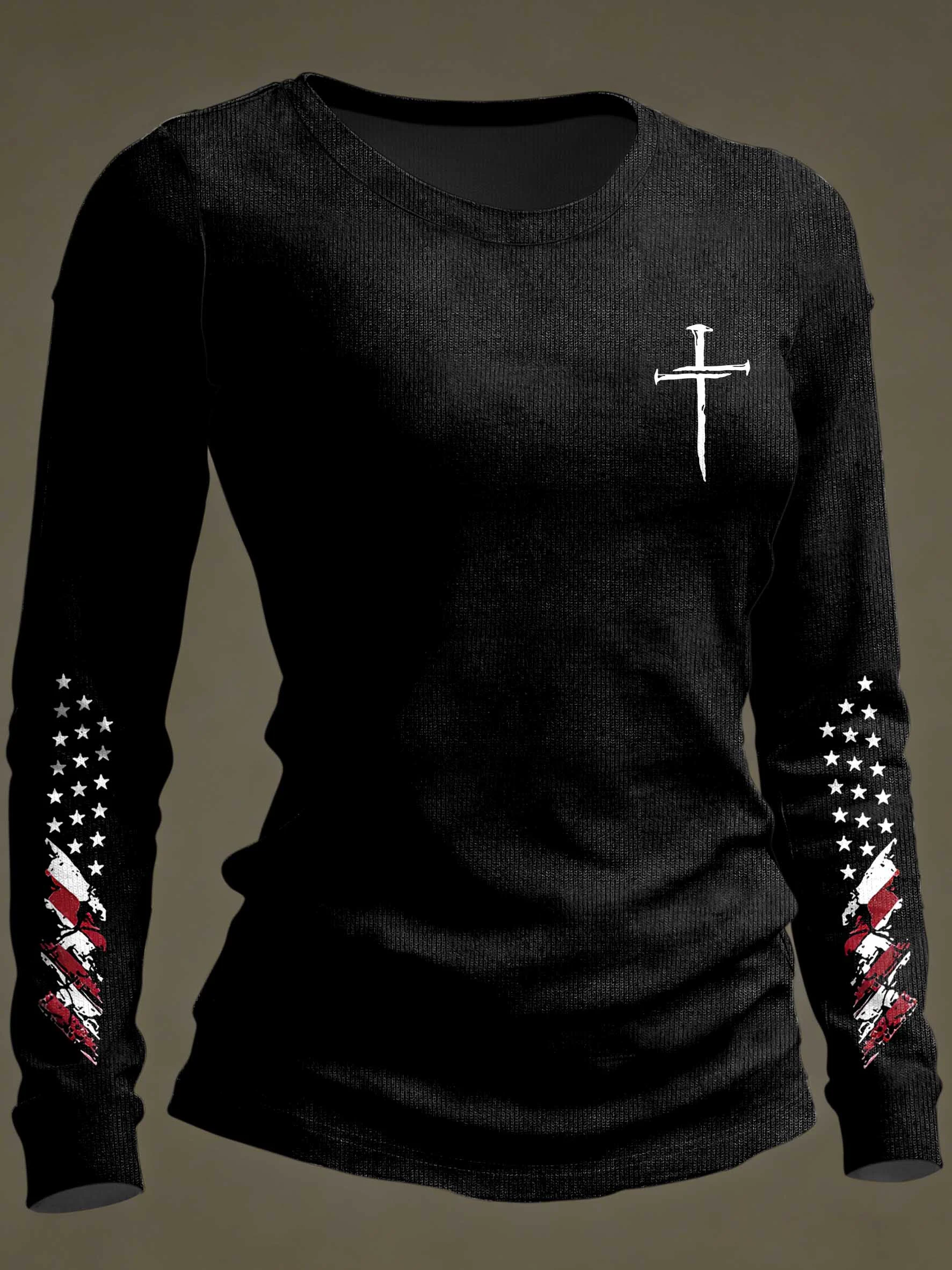 Women's American Flag Print Top-Fast Shipping