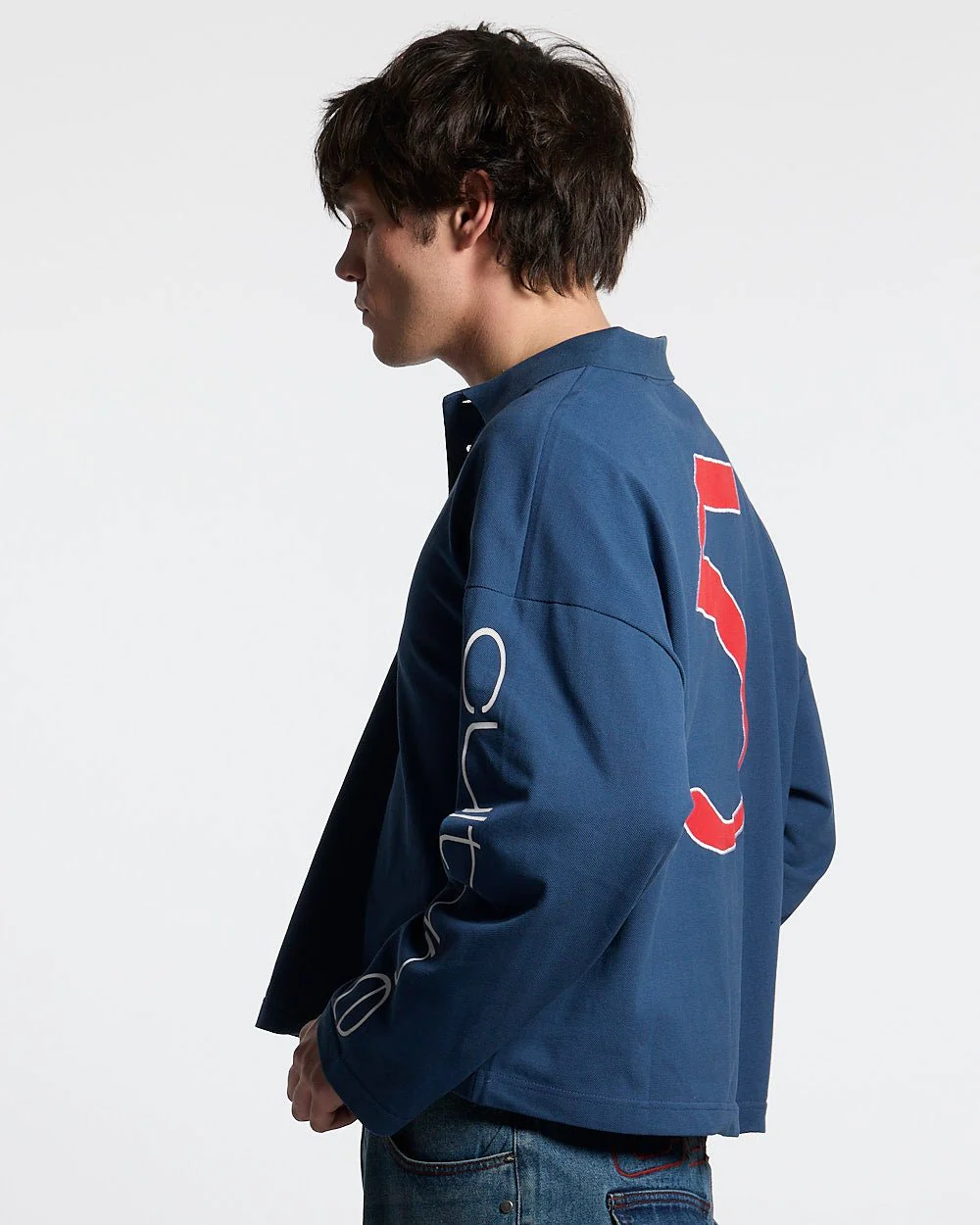 CLASSIC FIVE LONGSLEEVE POLO NAVY