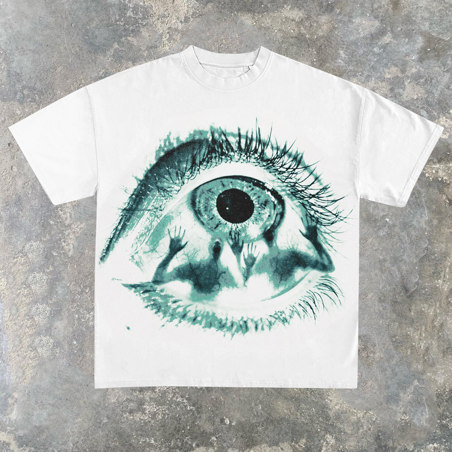 God's Eye Casual Street Print Printed T-Shirt