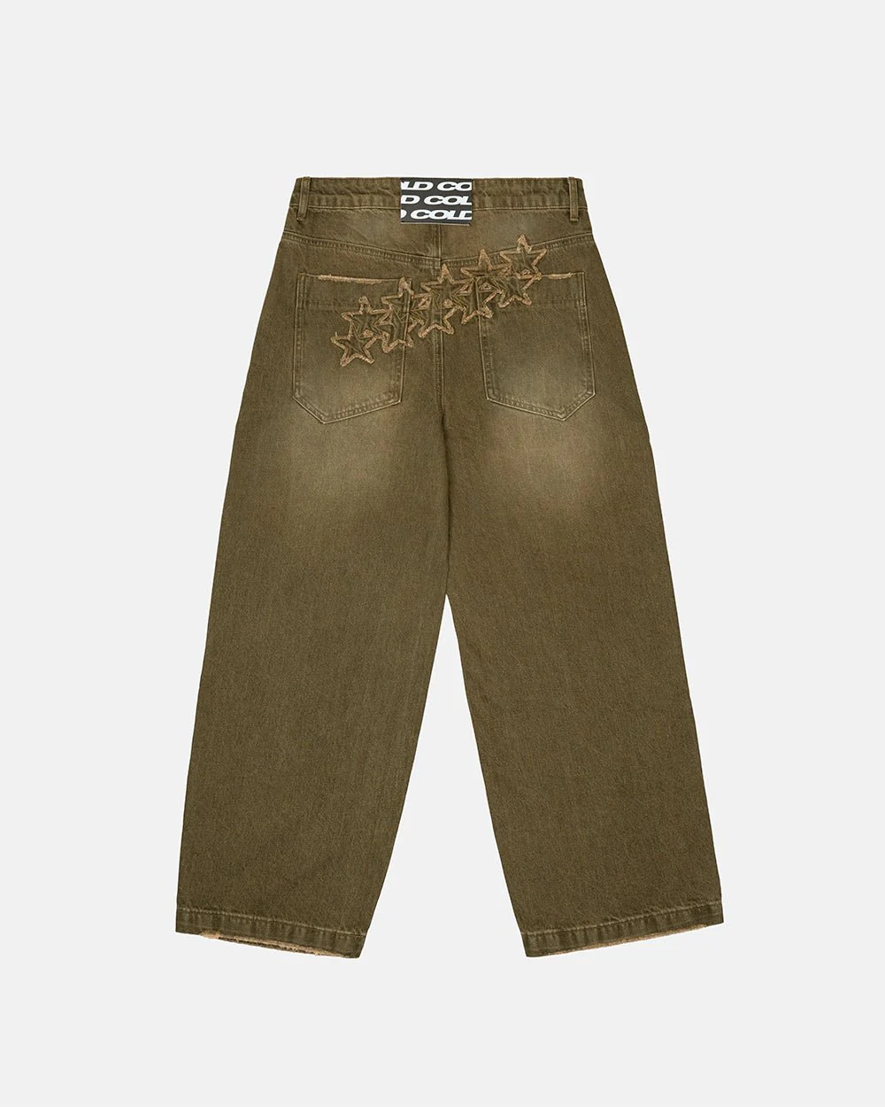 DISTRESS STARS V2 PANTS BROWN DENIM