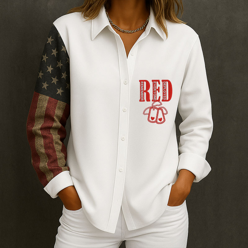 Red Friday Long-Sleeved Shirt