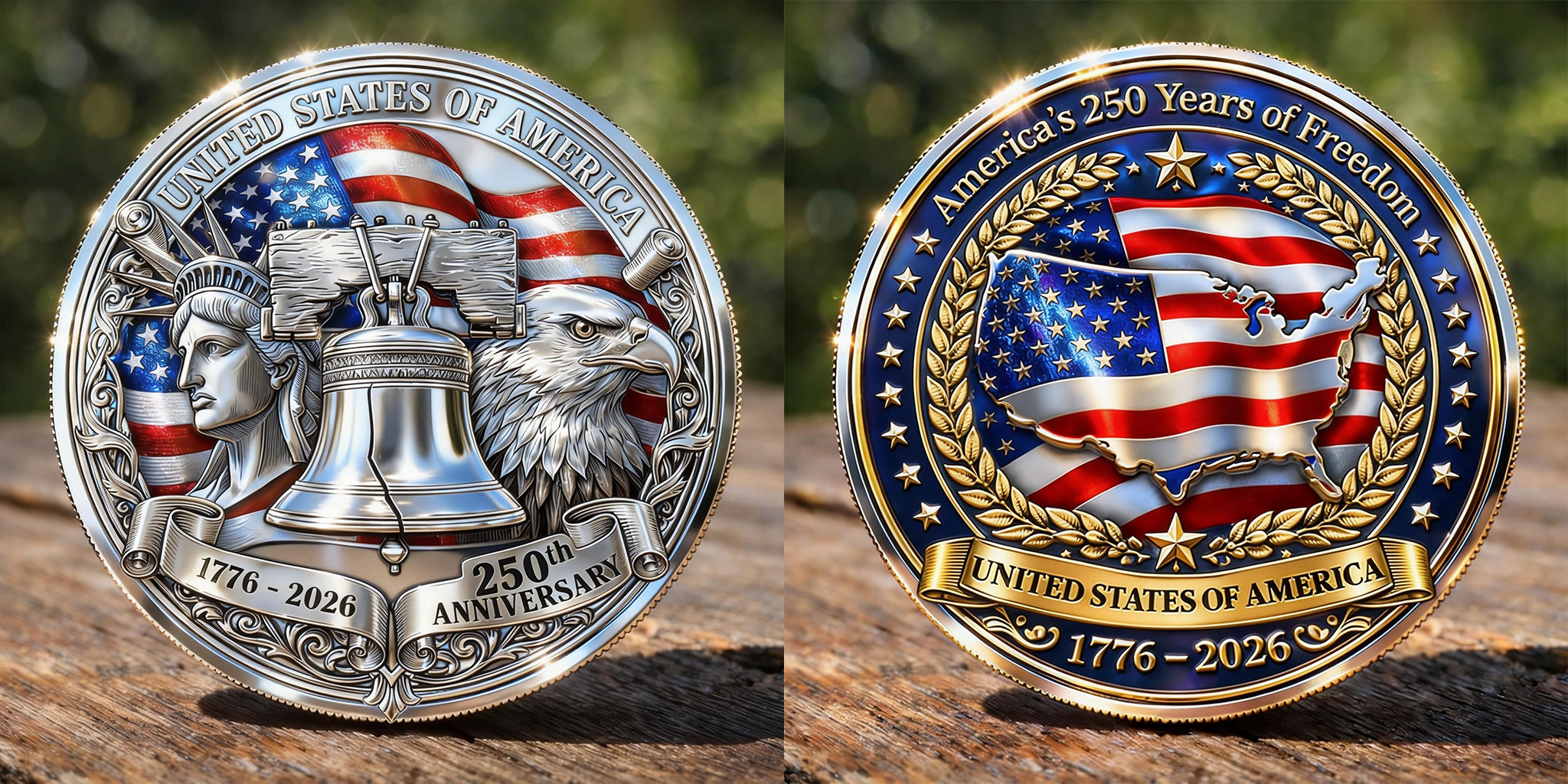 America’s 250 Years of Freedom Commemorative Coin (1776–2026)