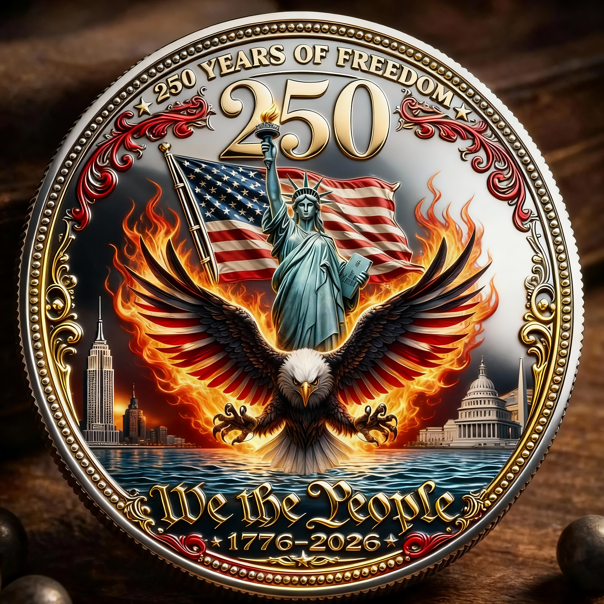 250 Years of Freedom Commemorative Coin