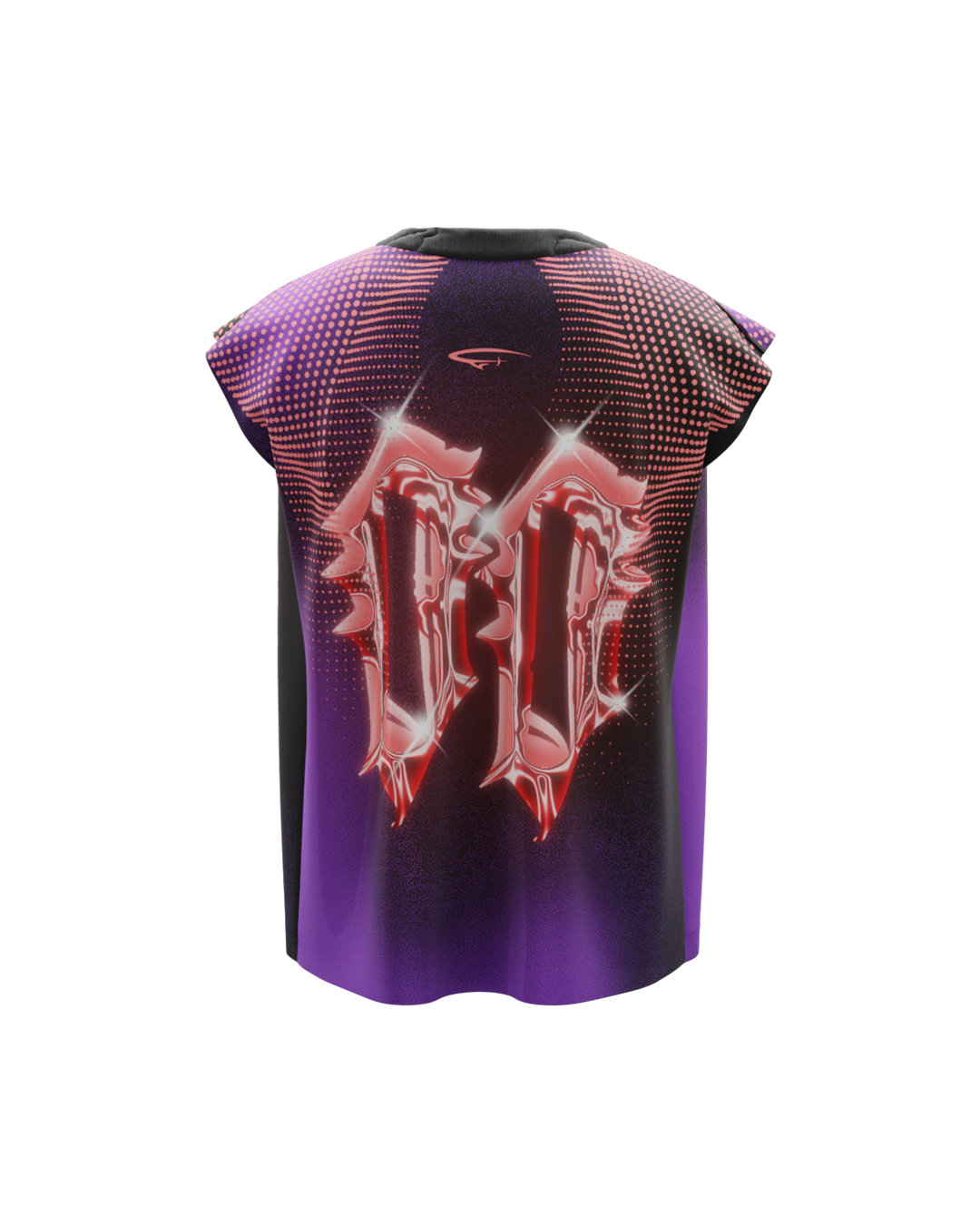 Retro Crackled 00 Jersey Sleeveless Vest