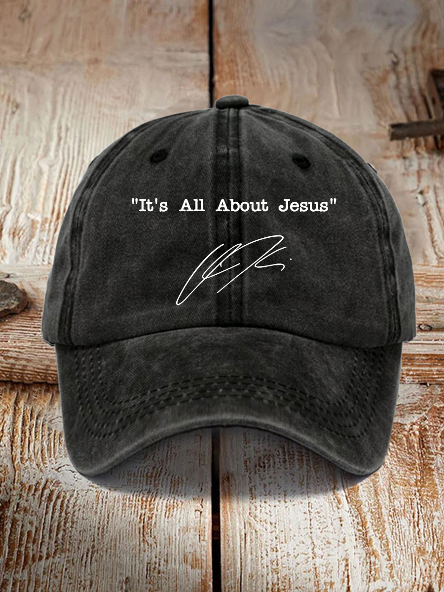 Unisex It's All About Jesus Charlie Kirk Hat