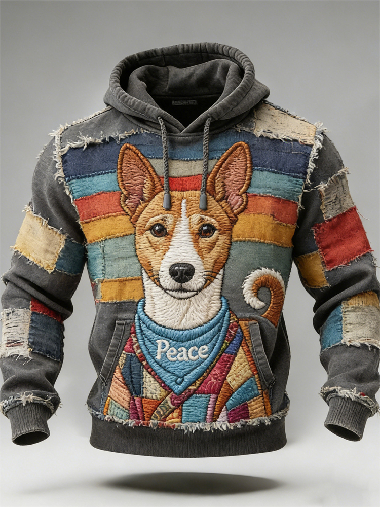 Walk For Peace Aloka Dog Colorblock Hoodie