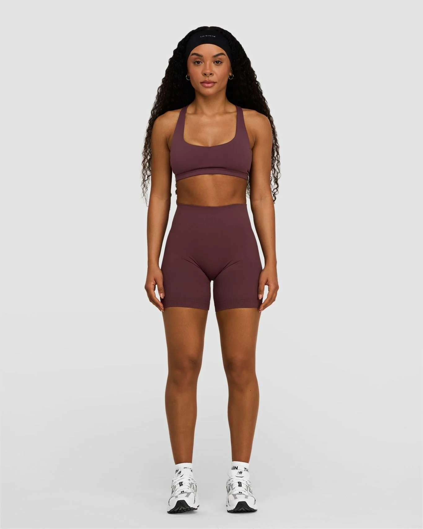 Elevate™ Sculpting Mid Waist Scrunch Shorts | Dark Mauve