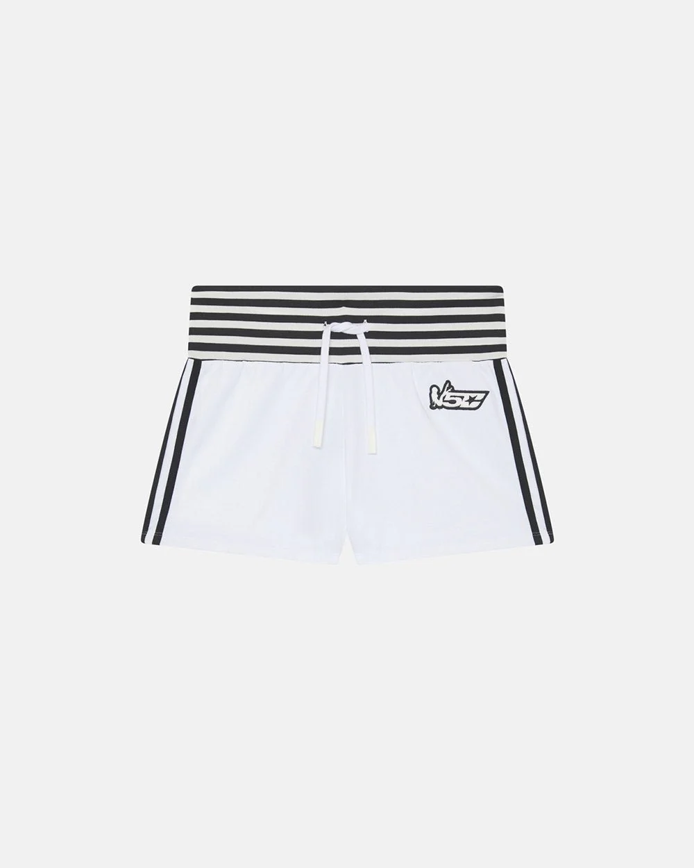 COURT SHORTS WHITE AND BLACK