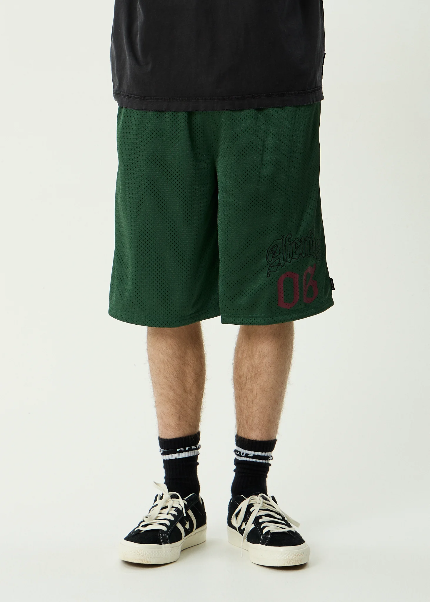 AFENDS Mens Zero Six - Basketball Short 22" - Pine