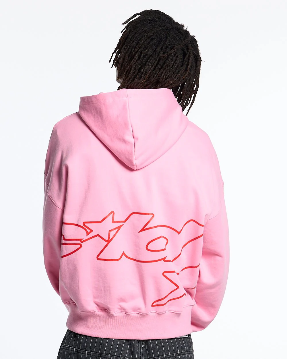 DEFENSE HOODIE PINK AND RED