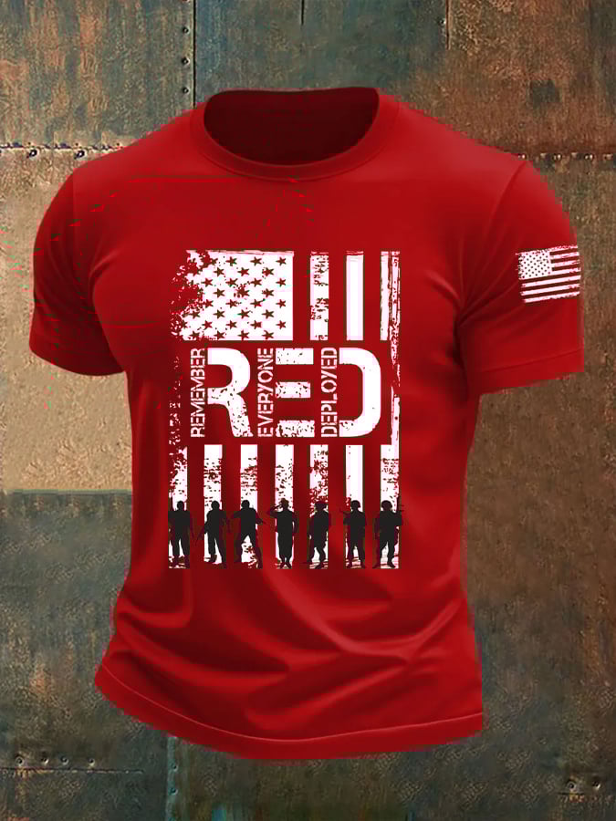 Men's On Friday We Wear Red Print short-sleeved T-shirt