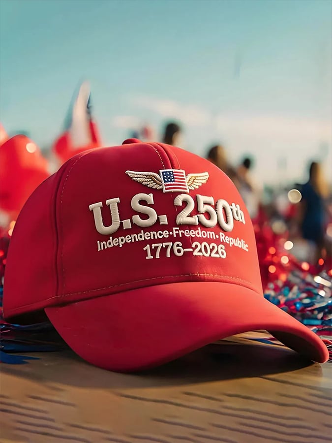 USA 250th Anniversary Printed Baseball Cap