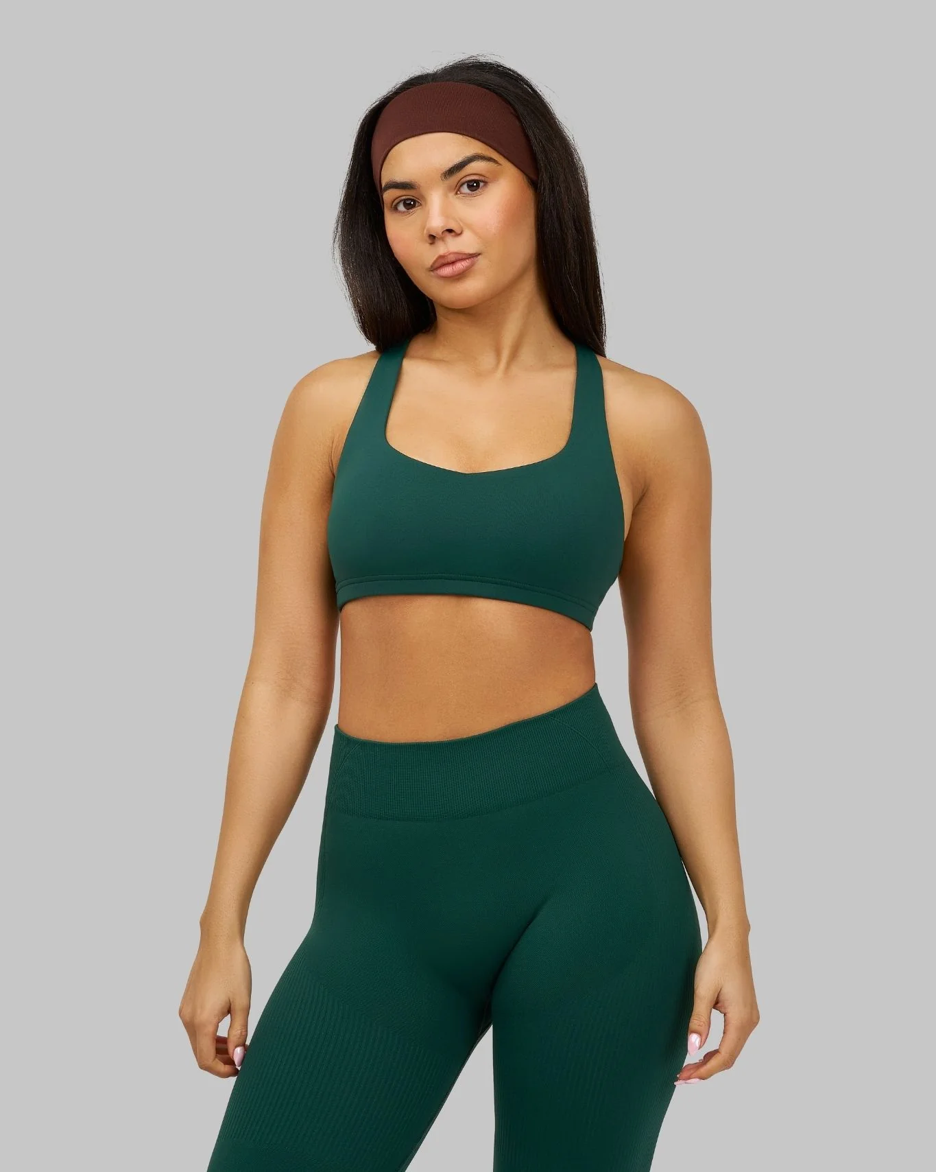 Elevate™ Sculpting Medium Impact Multiway Bra | Pine Green