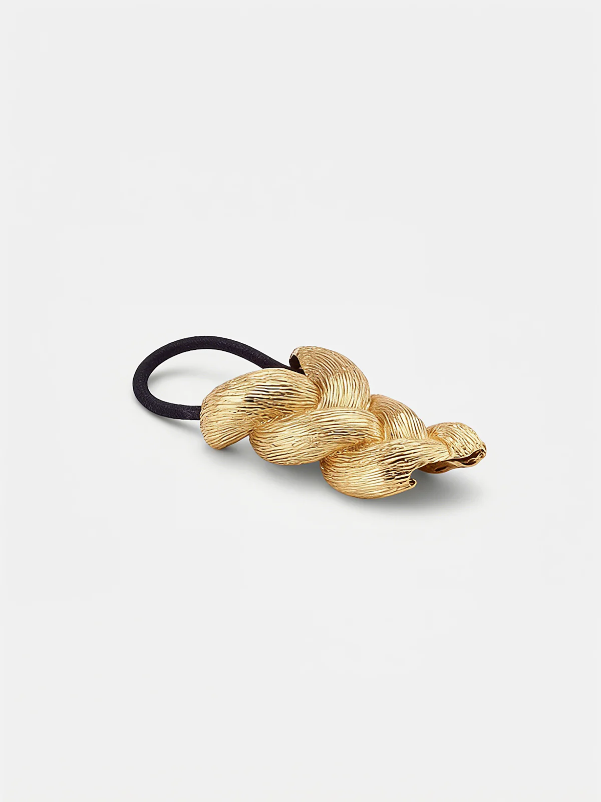 Braided Metal Textured Hair Tie