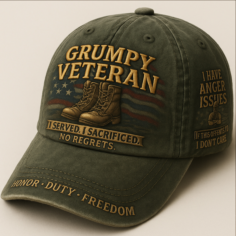 Patriotic Veterans Art Print Hat