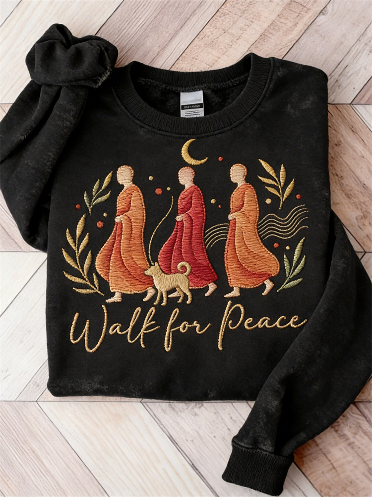 Walk For Peace Mission Journey Washed Sweatshirt
