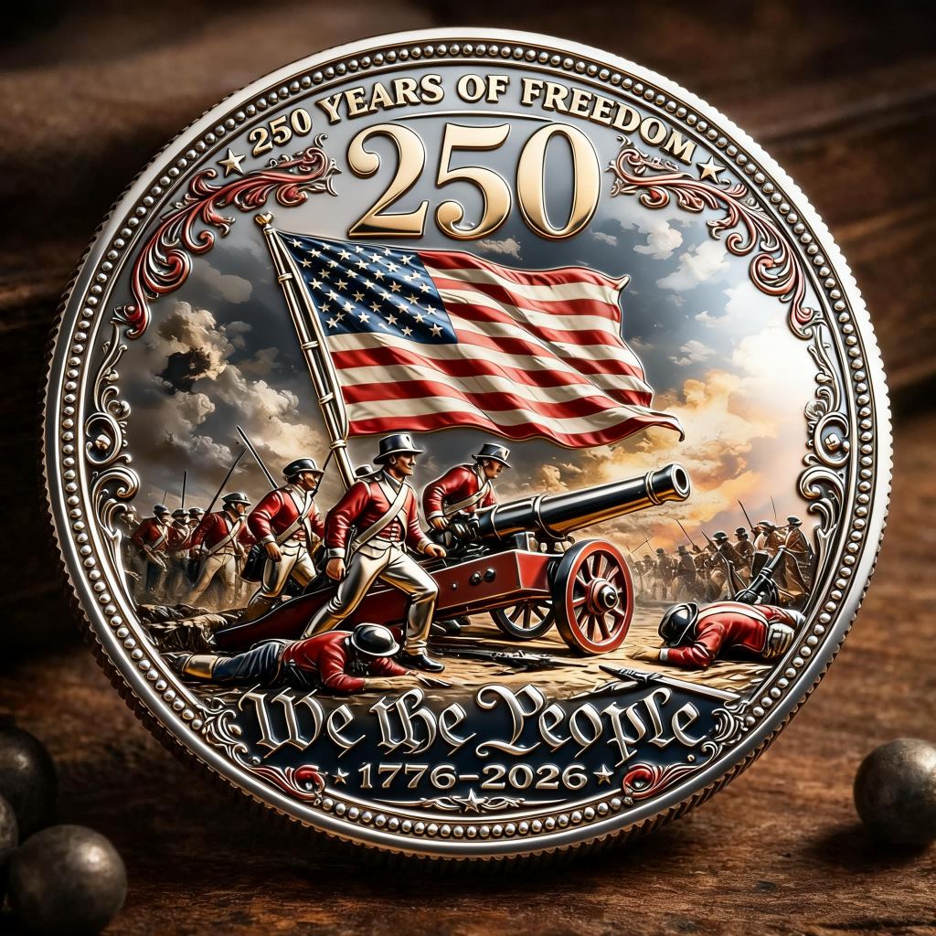 🏆Flash Sale 60% OFF -“250 Years of Freedom” – America Semiquincentennial Commemorative Coin (1776–2026) 🇺🇸🪙