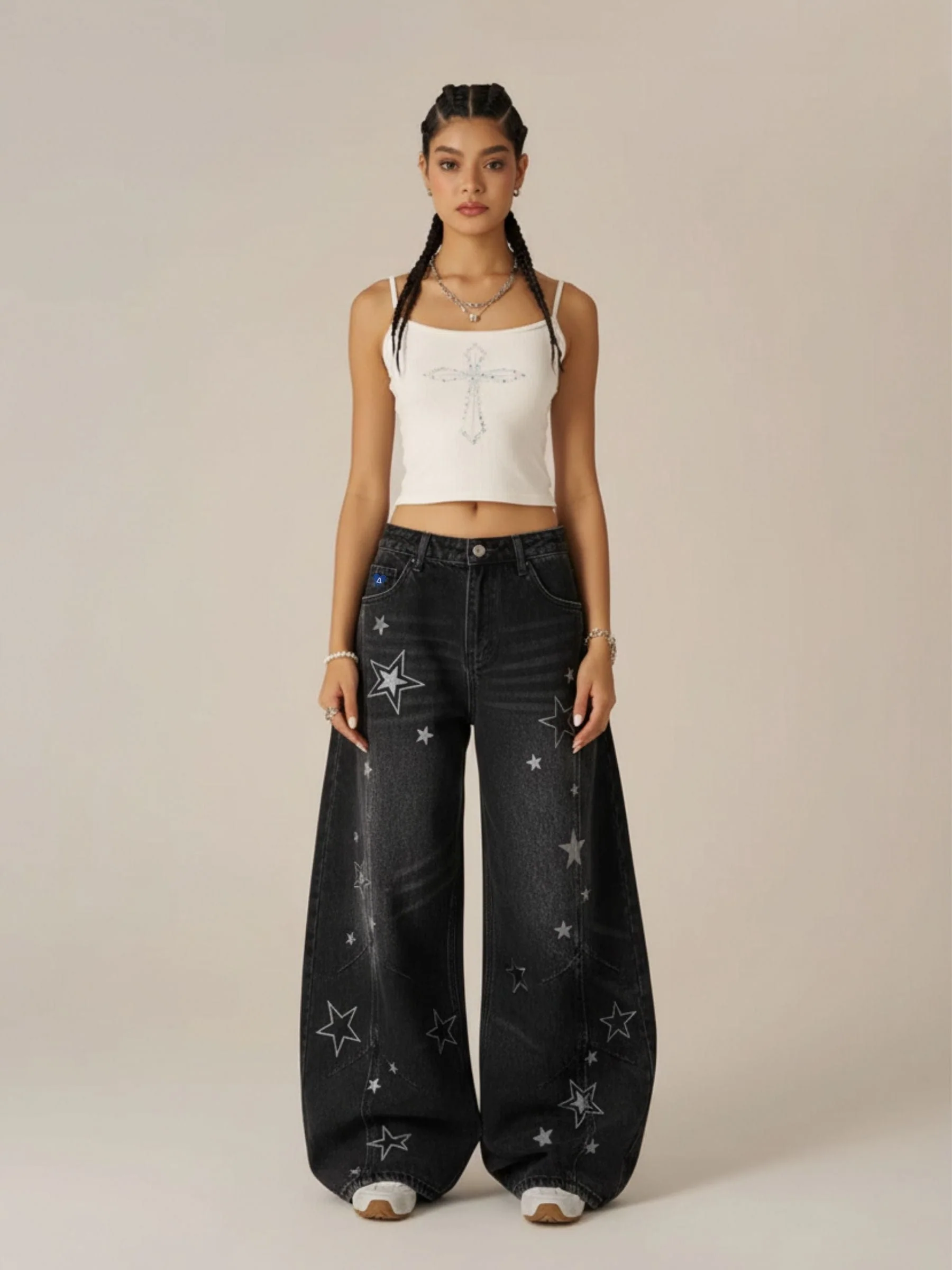 Aelfric Eden Baggy Barrel Star Jeans