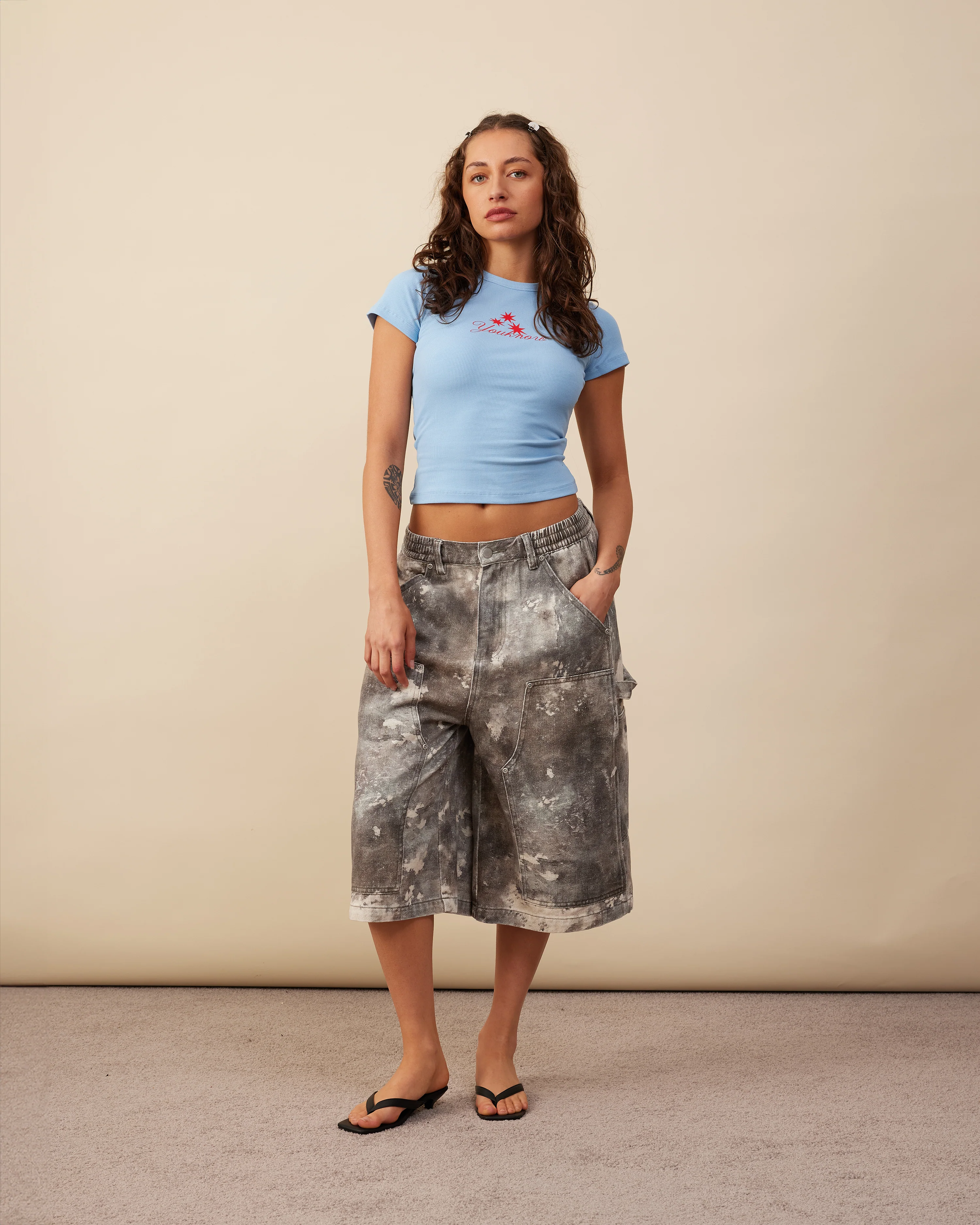 Graphic Baby Tee | Baby Blue