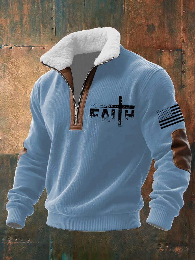 Men's Faith Textured Sweatshirt