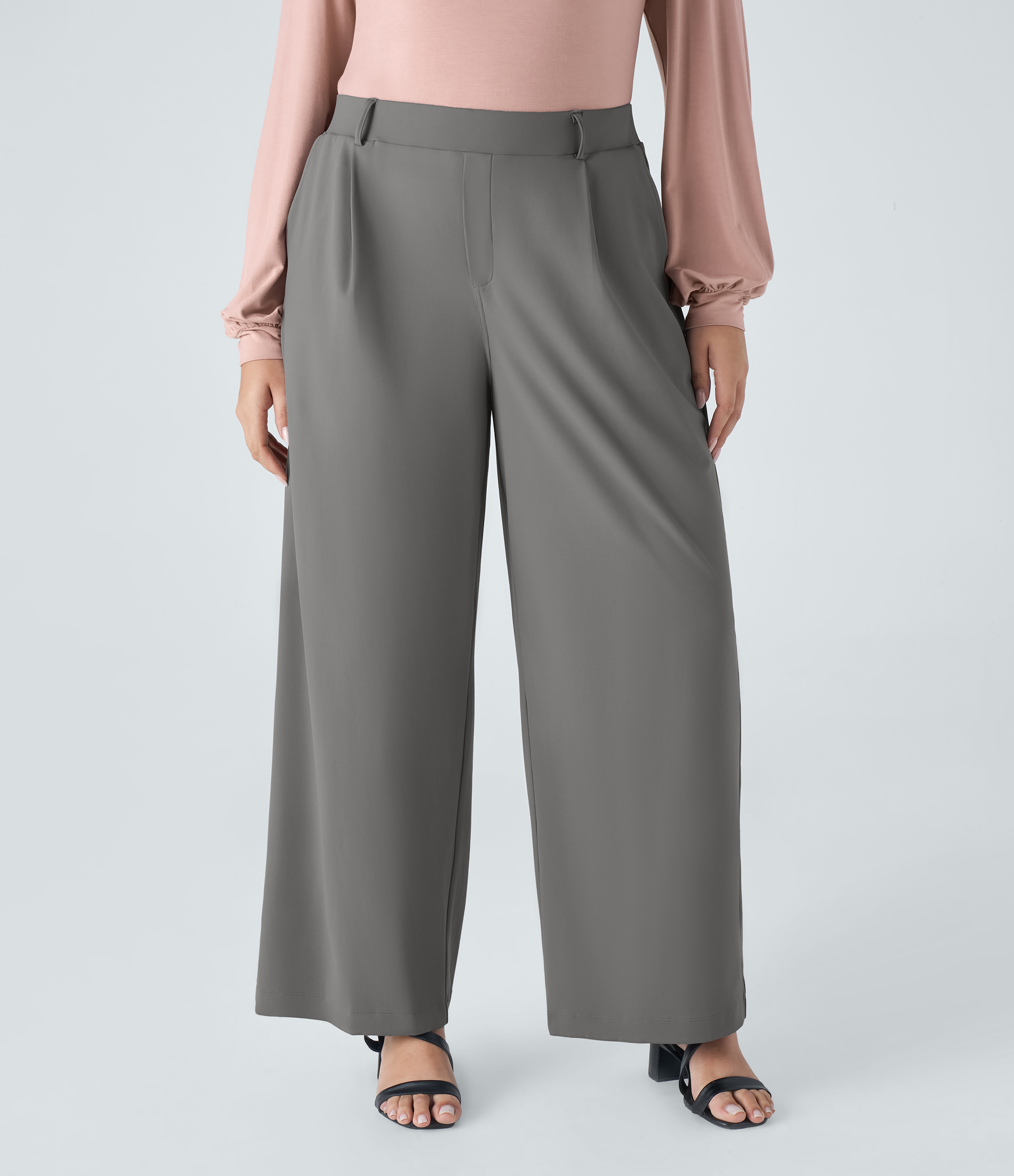 Halara Flex™ High Waisted Pocket Straight Leg Work Plus Size Pants