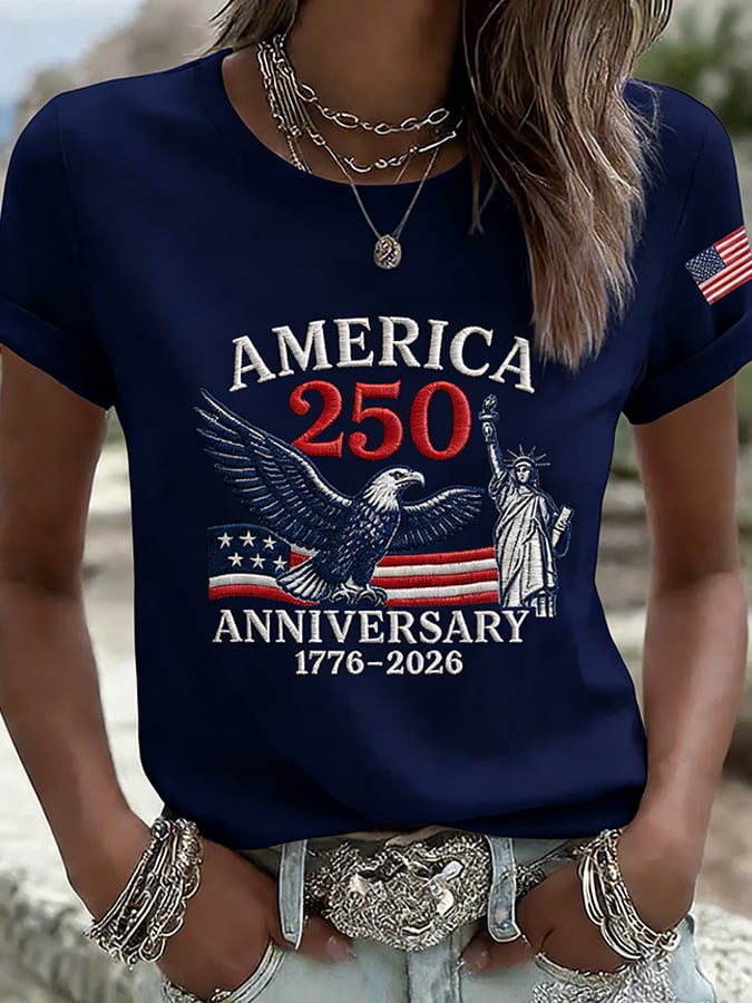 Women's  America 250th Anniversary Print T-Shirt
