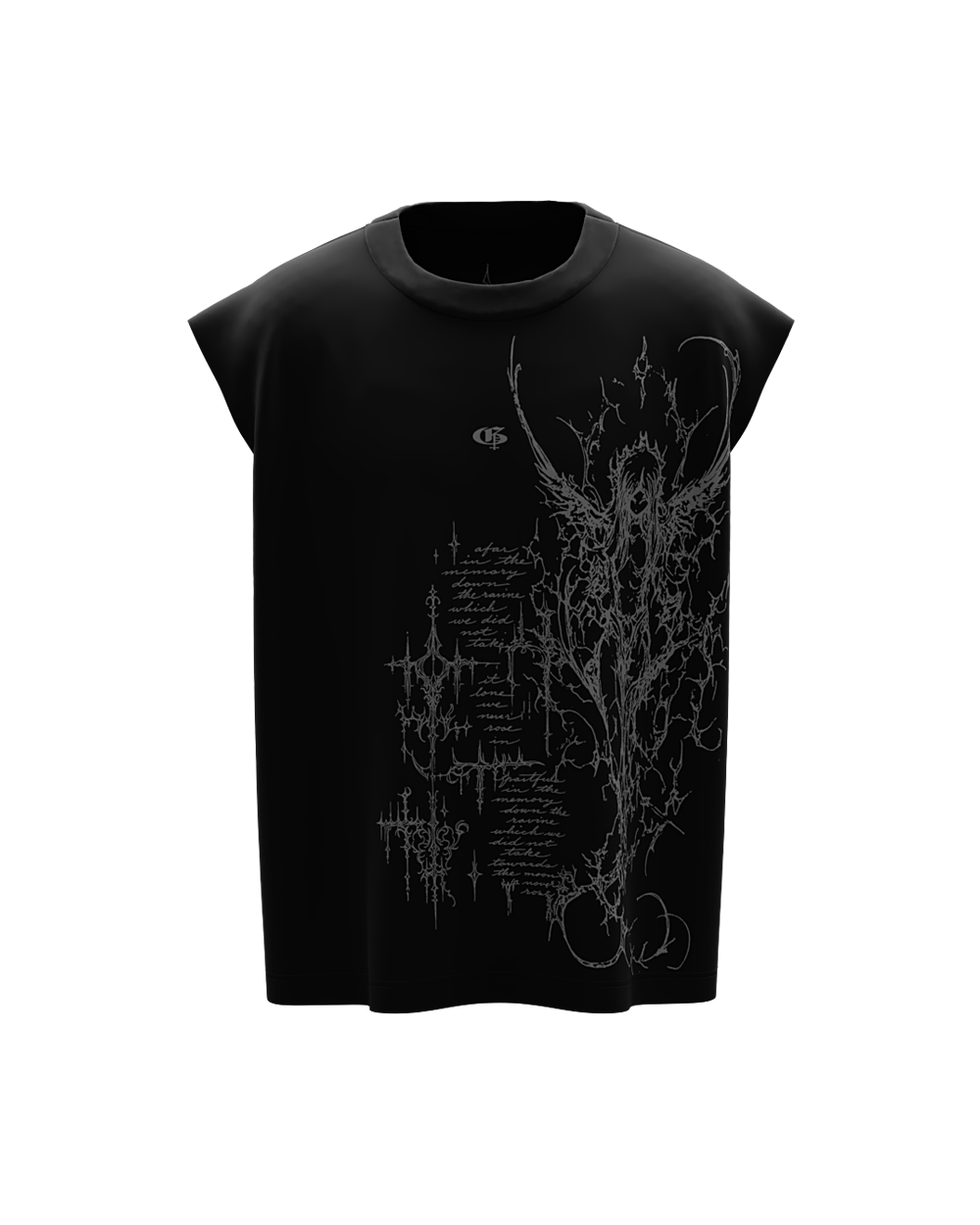 Execia Black Boxy Unisex Vest