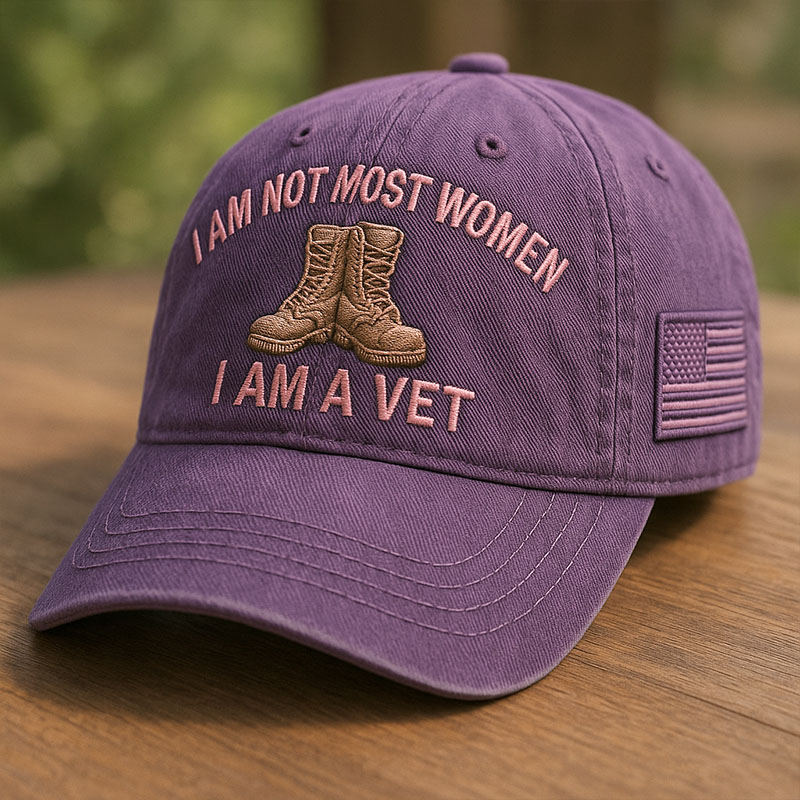 Women's Veterans Print Hat