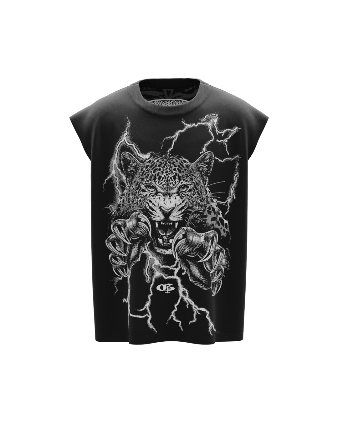 Rajah Black Unisex Boxy Vest