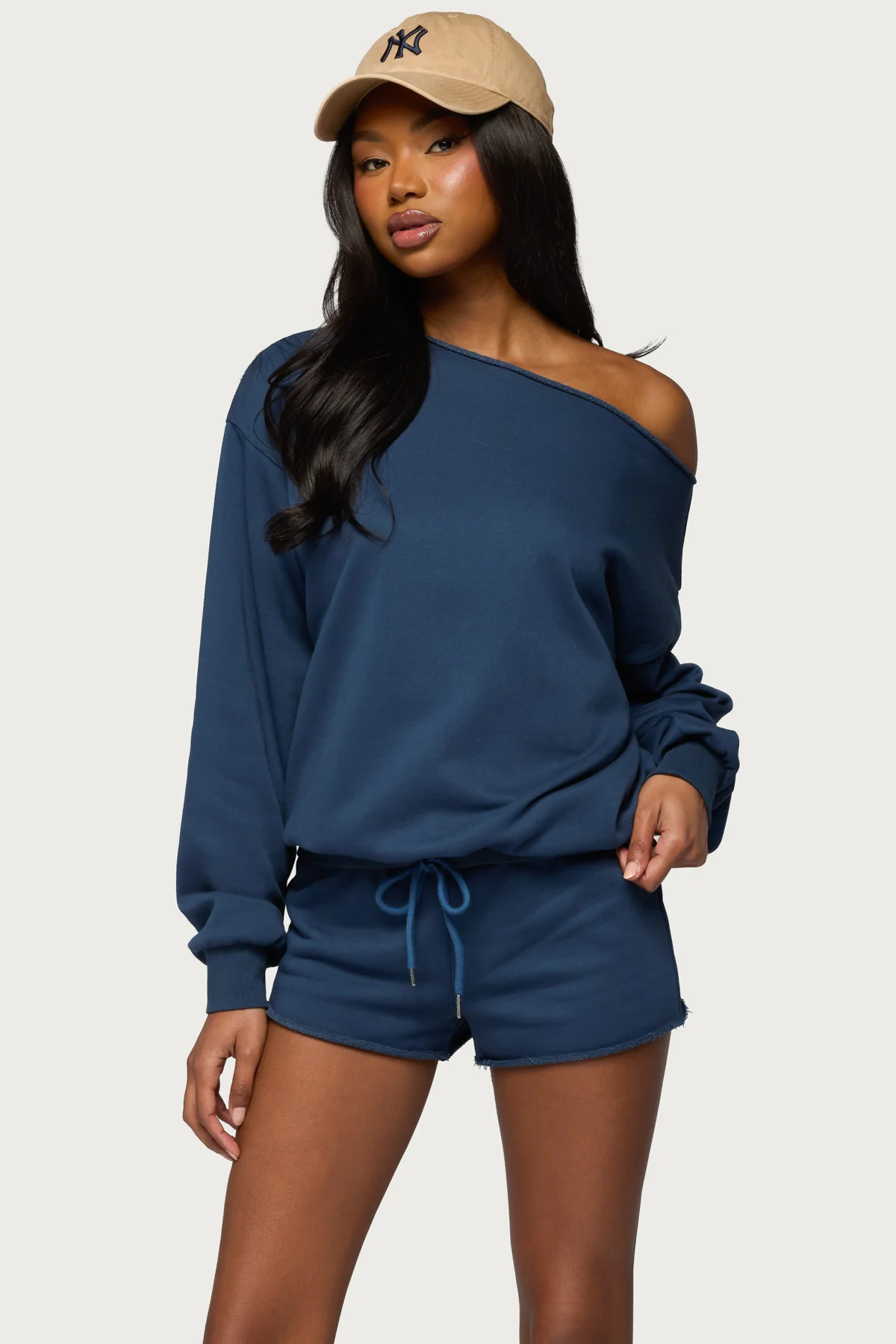 Juana Off Shoulder Lightweight Sweatshirt