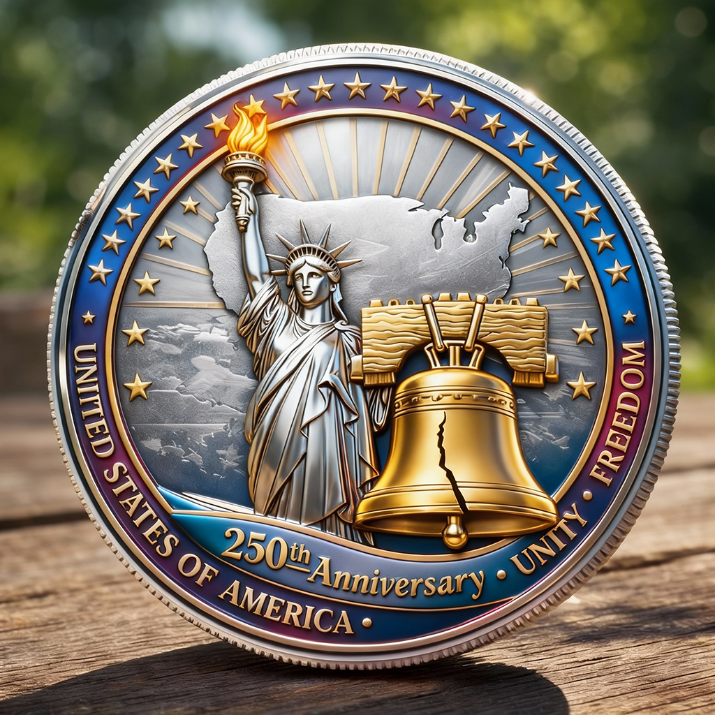 United States 250th Anniversary Commemorative Coin (1776–2026)