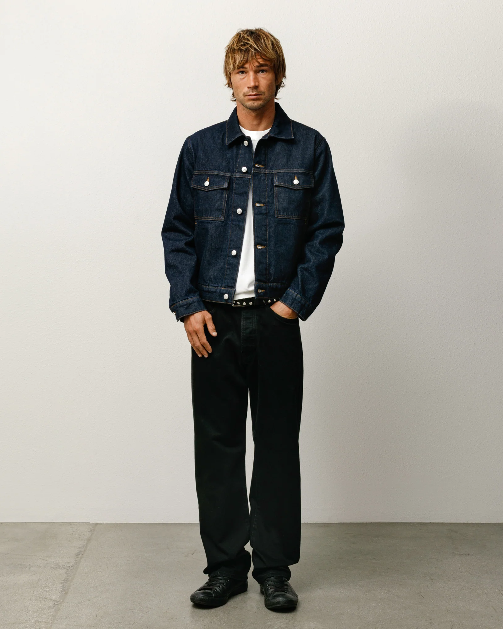 LINED DENIM TRUCKER JACKET