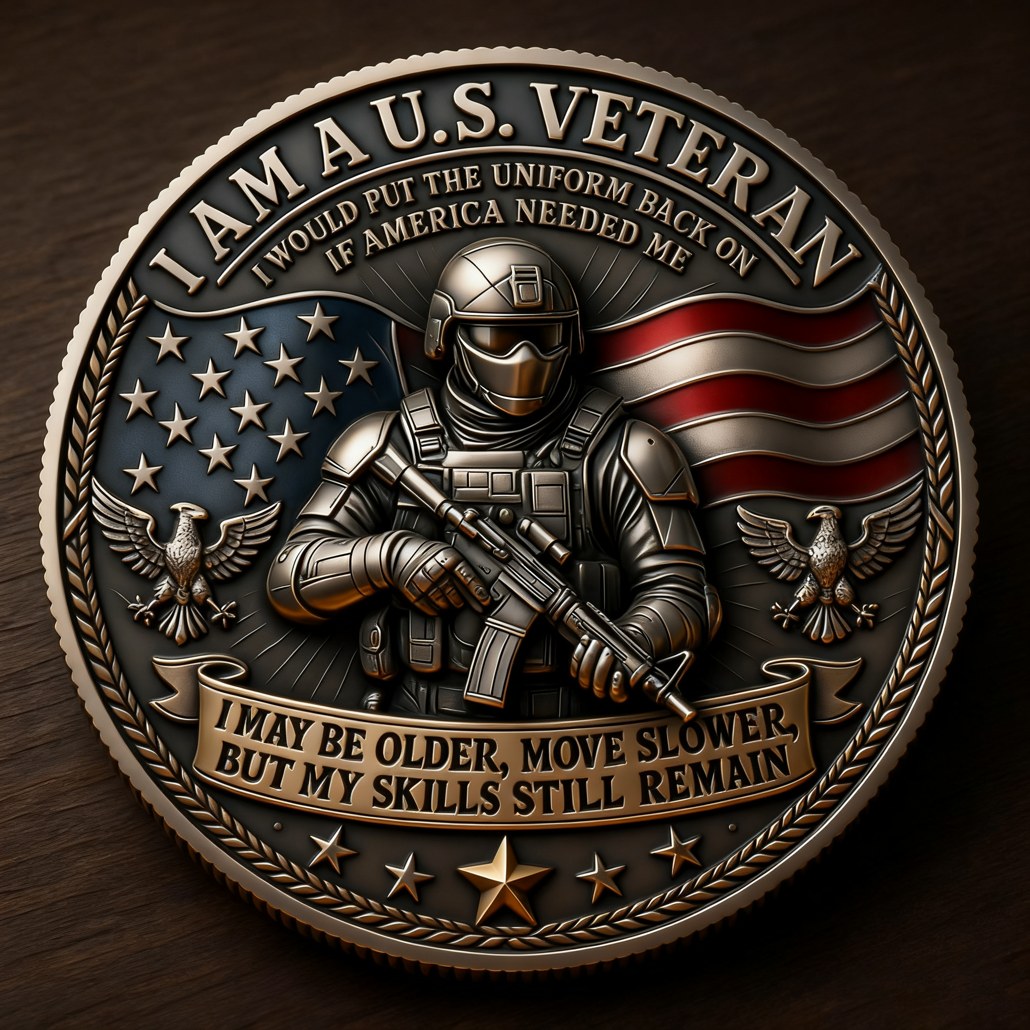 💖Last Day 49% OFF - 🇺🇸“I Am a U.S. Veteran” Commemorative Coin