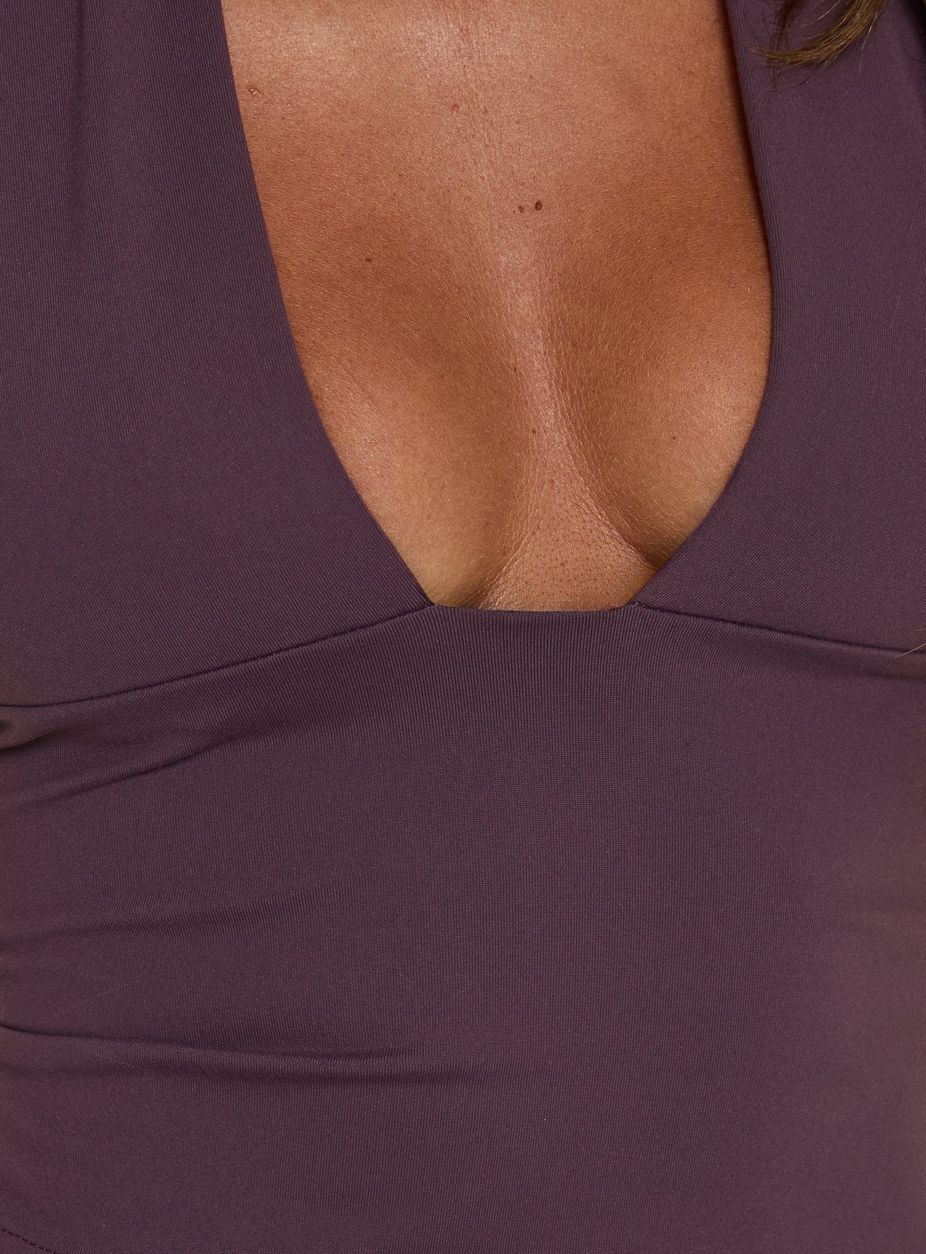 Daily Define Halter Tank Top Aubergine