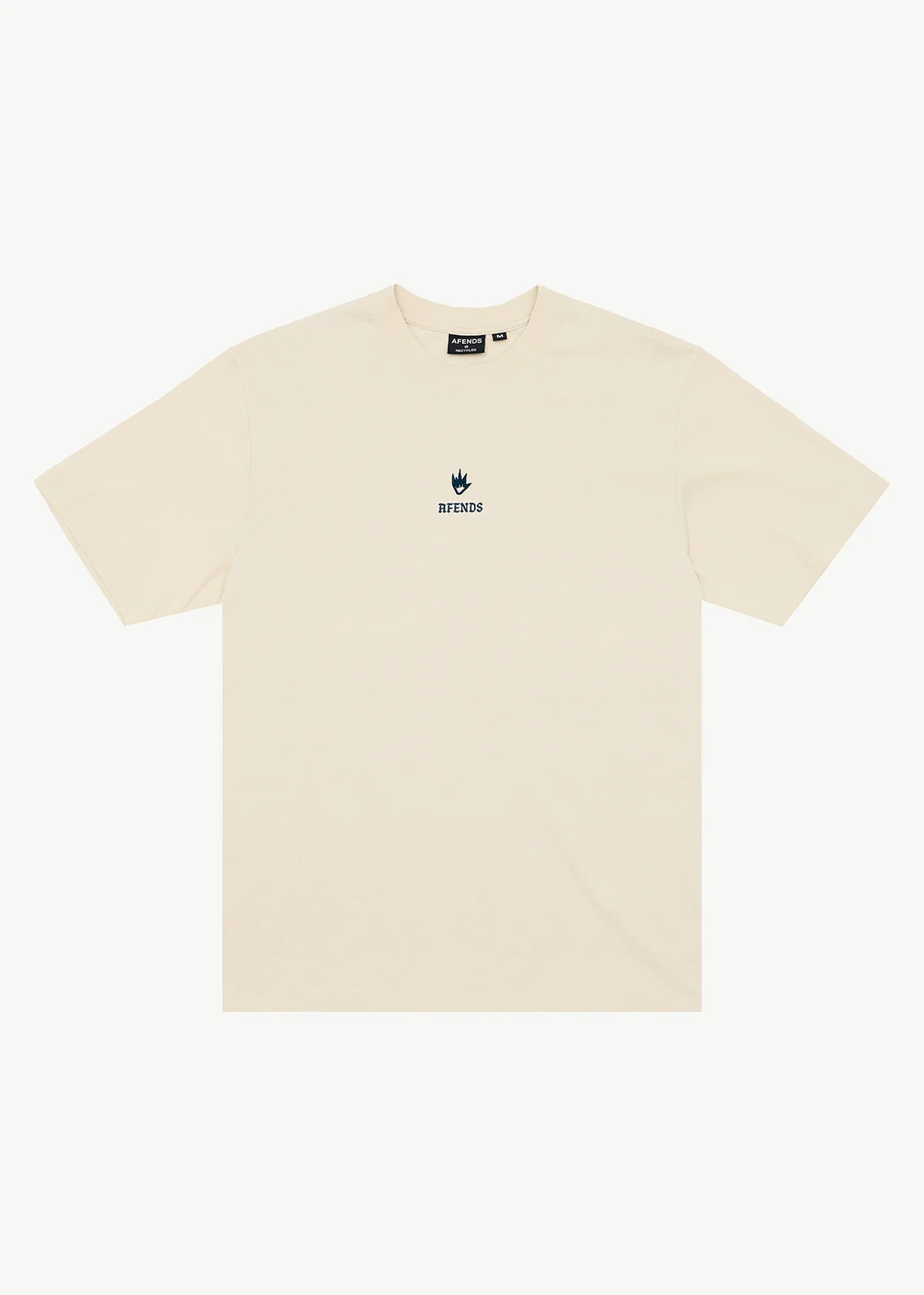 AFENDS Mens Burnin - Retro Tee - Moonbeam