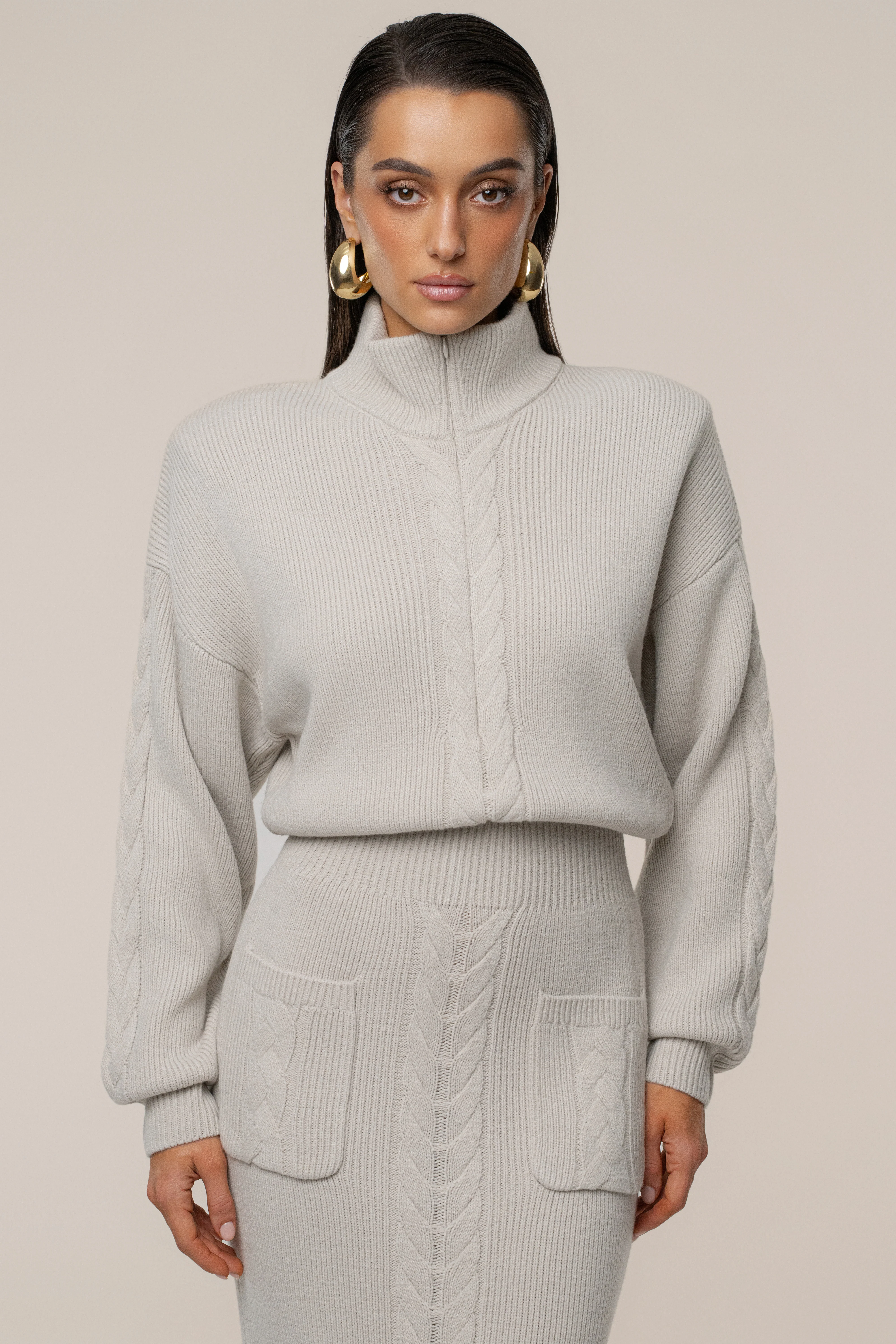 Stone Cozy Intentions Ribbed Dress