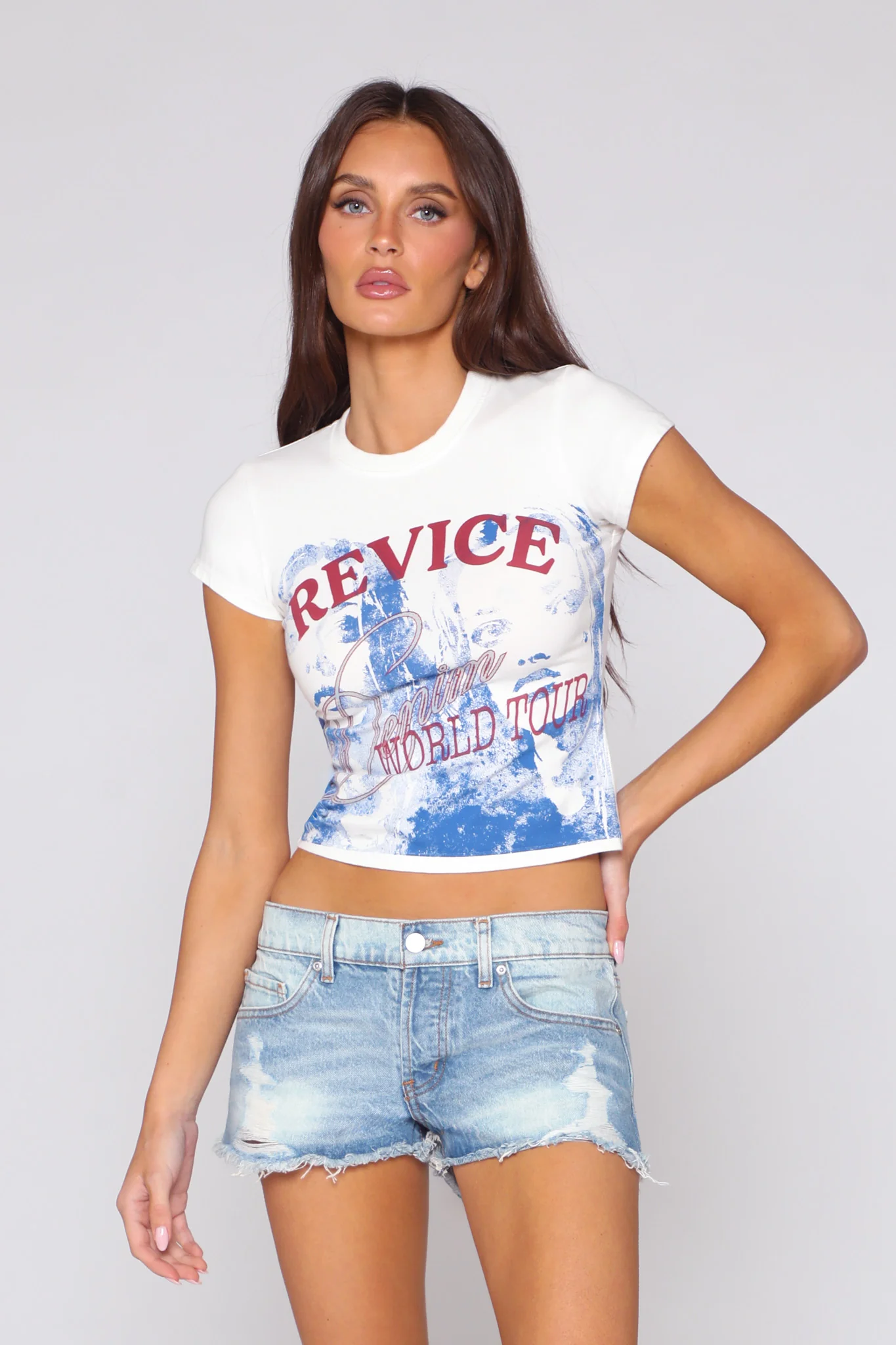 BEVERLY BABY TEE / TOUR WHITE