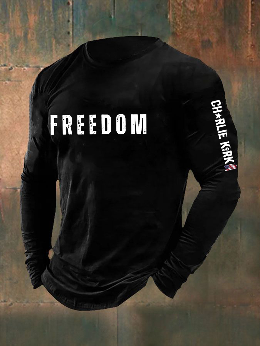 Men's Freedom Is Not Free R.I.P Charlie Kirk Long Sleeve T-shirt