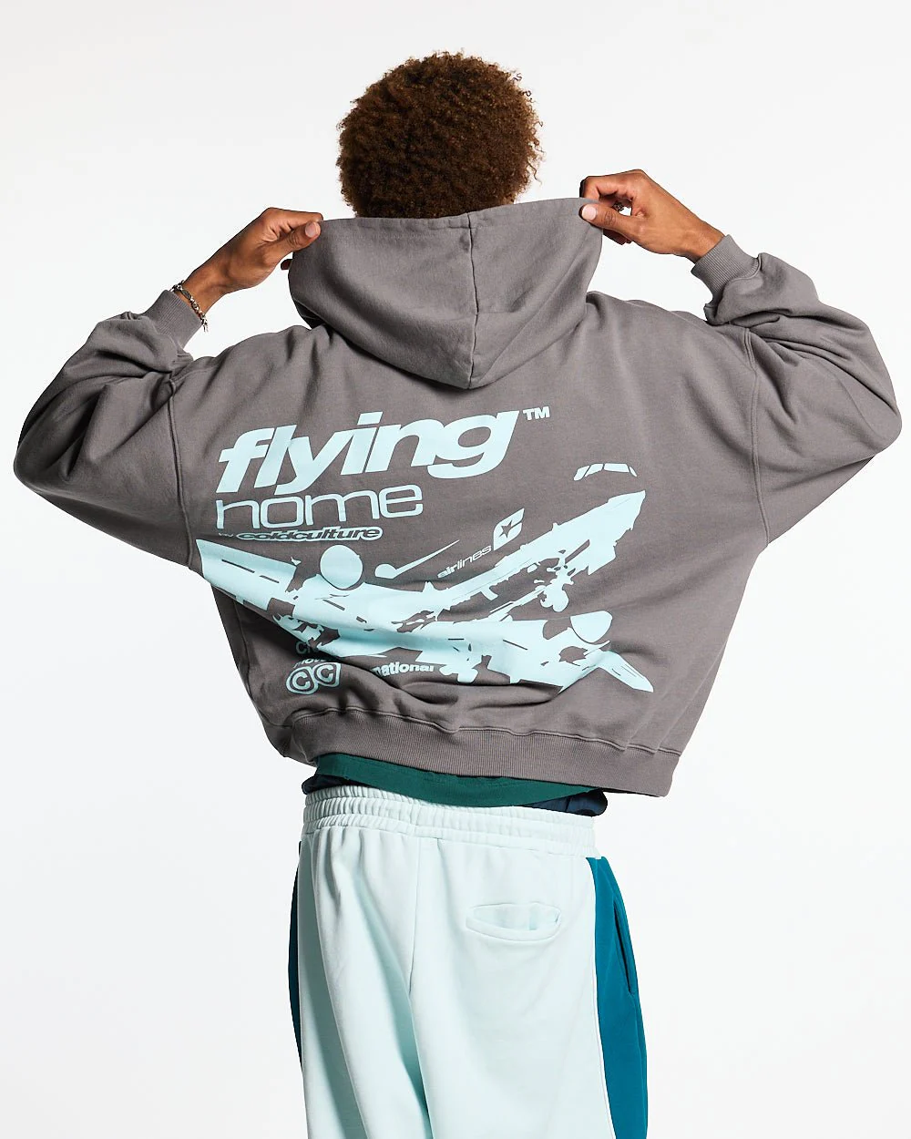 FLYING HOME HOODIE SMOKEY GREY