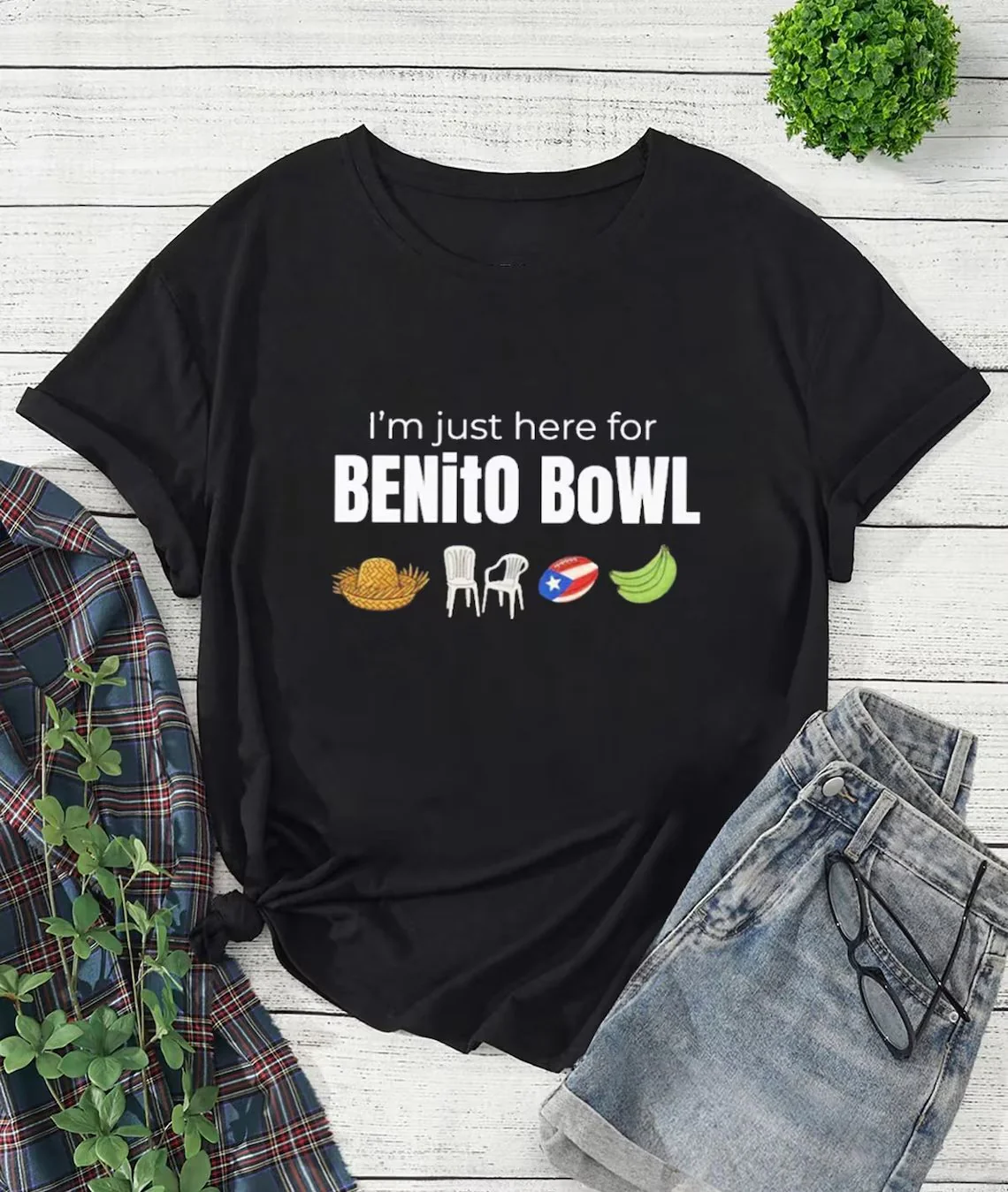 Puerto Rico Singer Benito Bowl Printed T-shirts