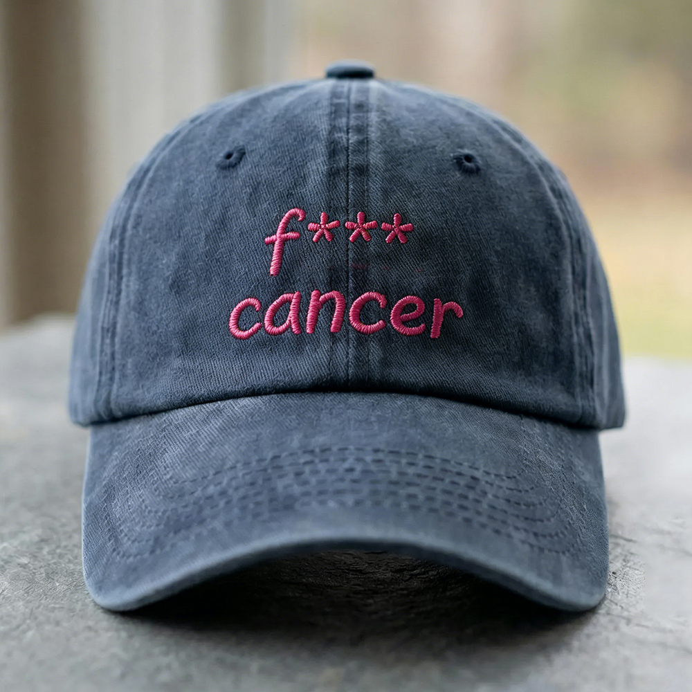 Breast Cancer Awareness F*** Cancer Retro Washed Cap