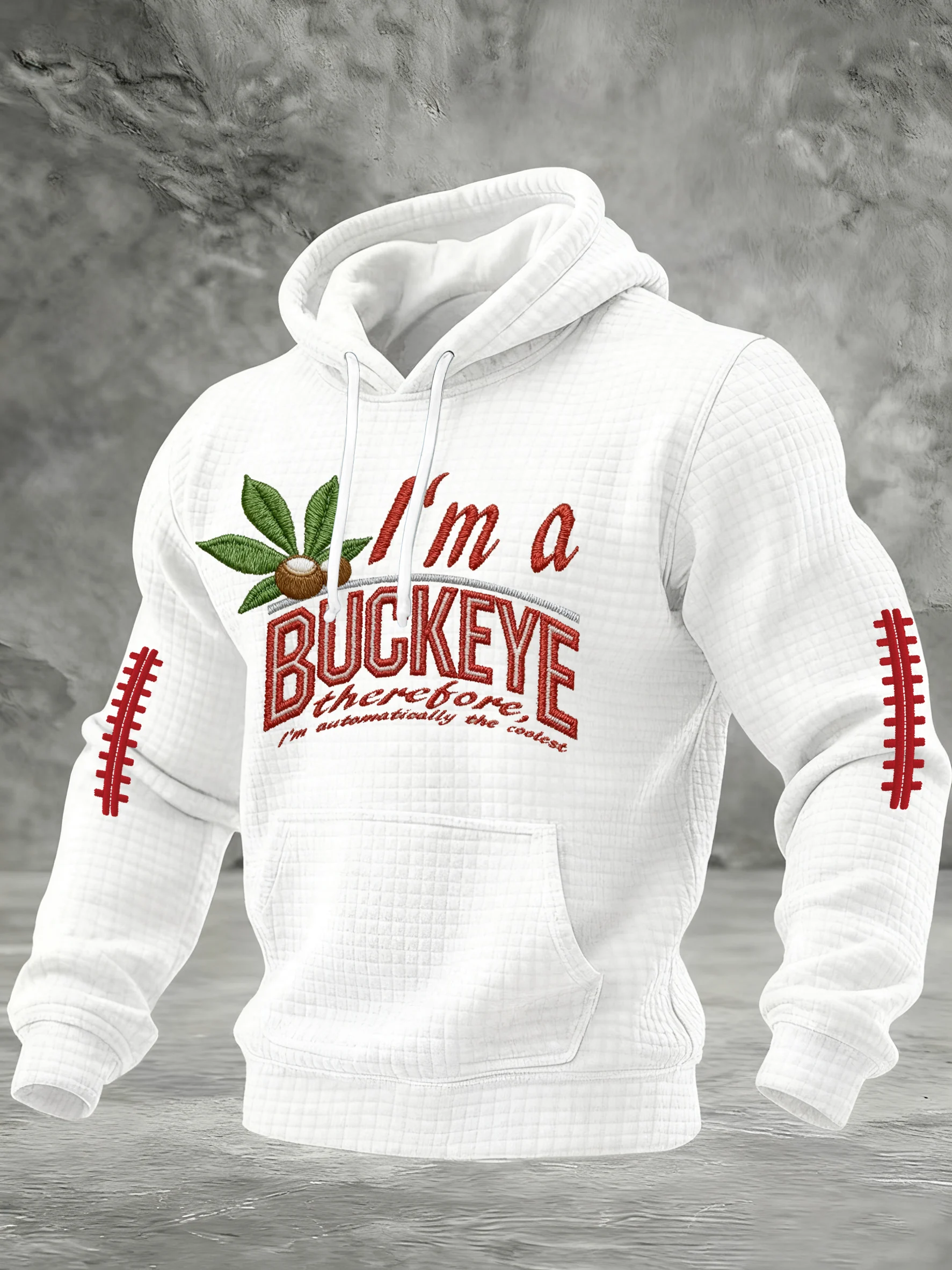 Men's Casual Rugby Print Sweatshirt