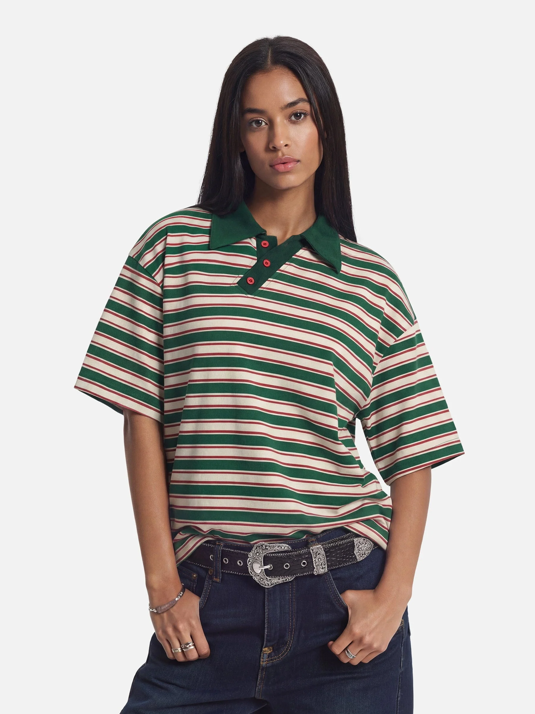 Aelfric Eden Stripe Polo Tee