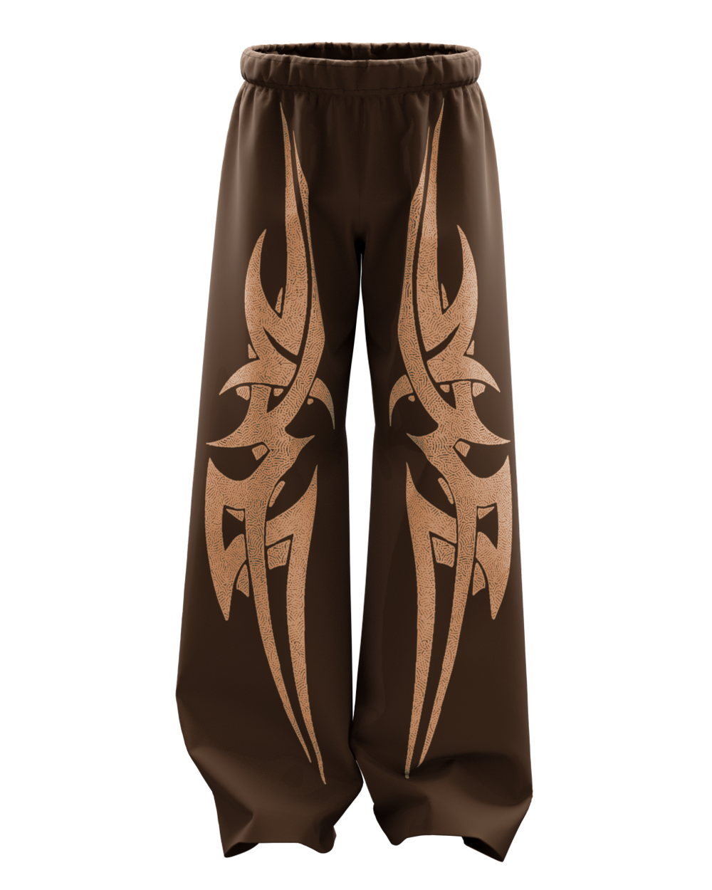 Razor Brown Straight Fit Baggy Pants